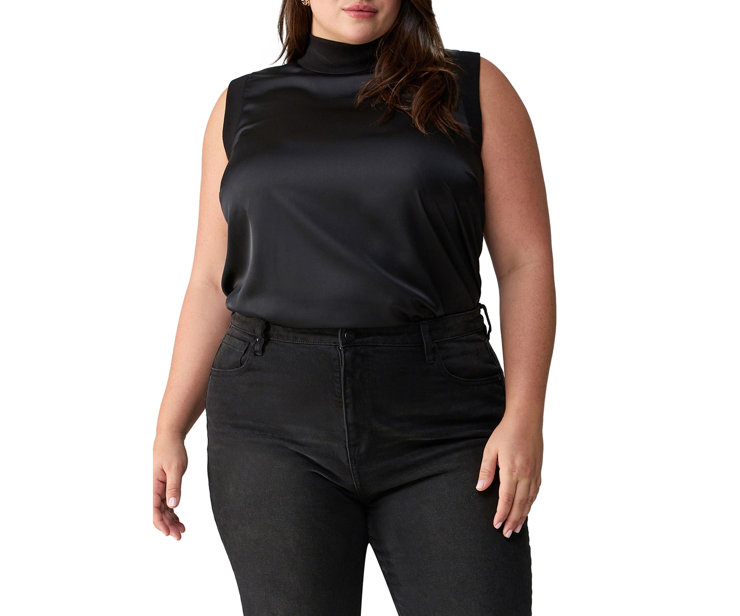 Plus Size Nights Like This Satin Top