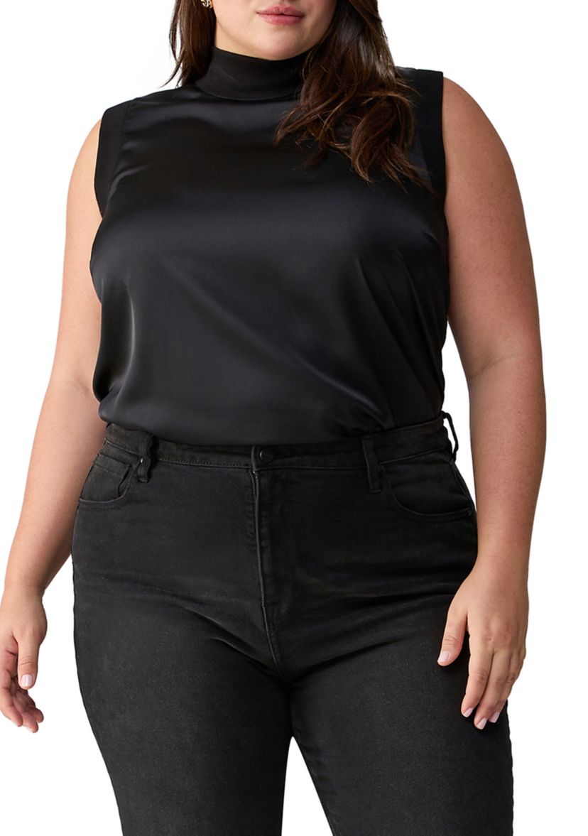 Plus Size Nights Like This Satin Top