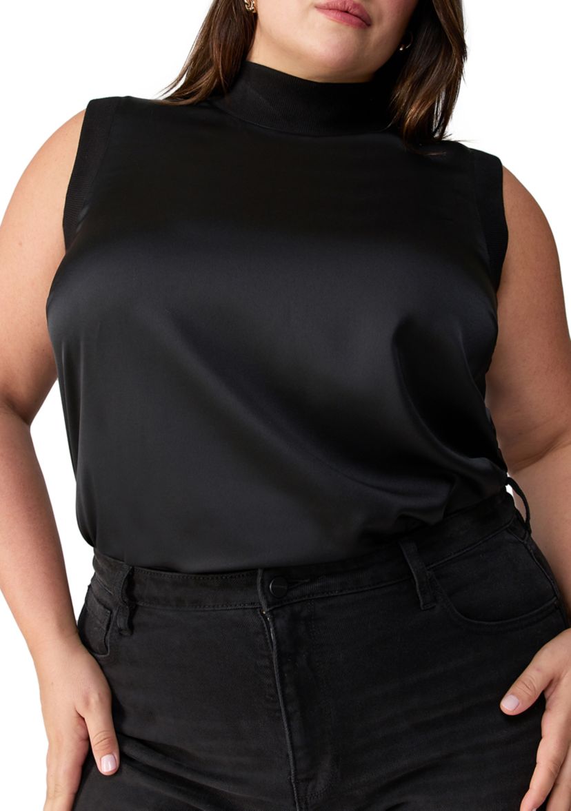 Plus Size Nights Like This Satin Top