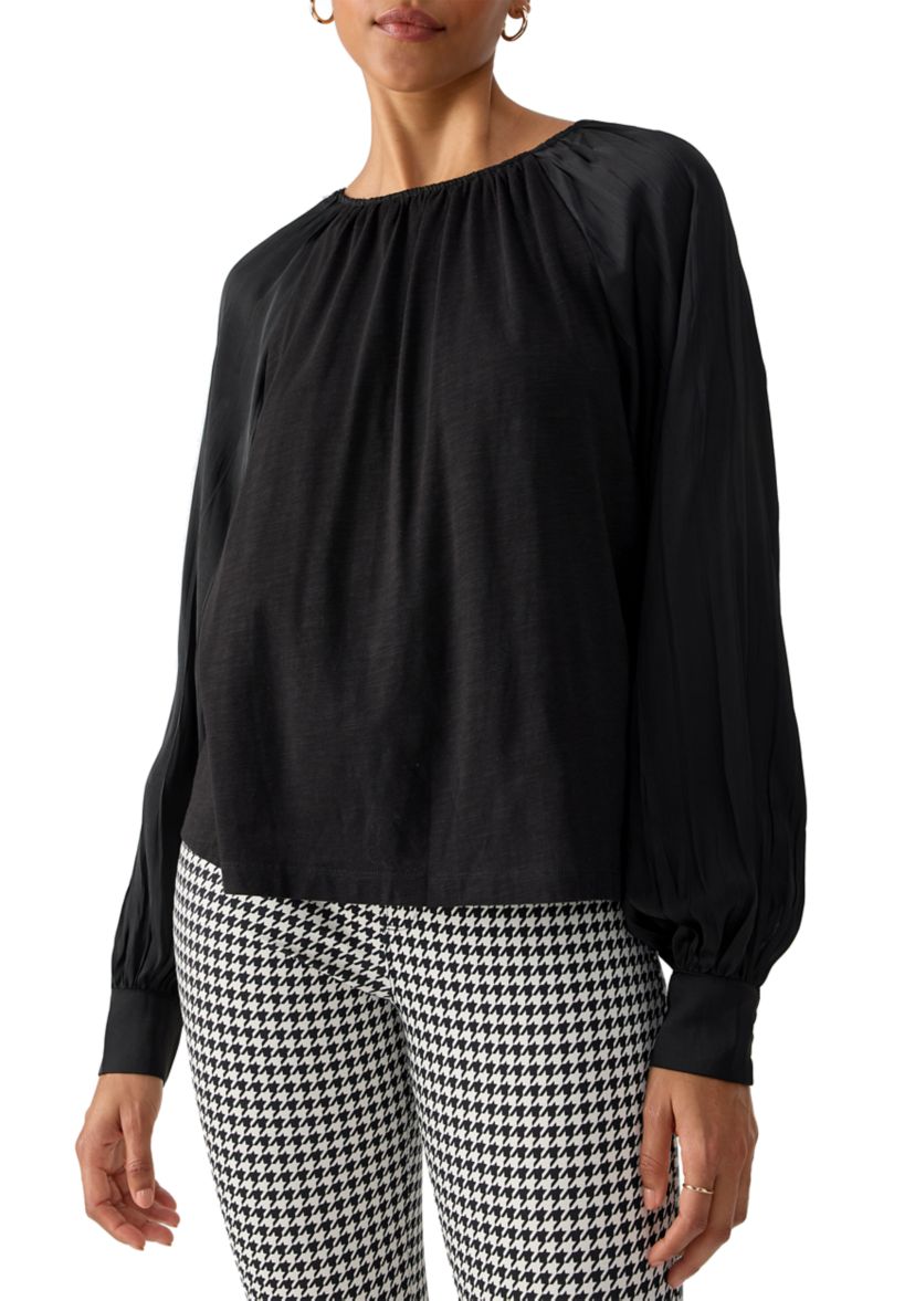 Womens Sateen Mixed Media T-Shirt