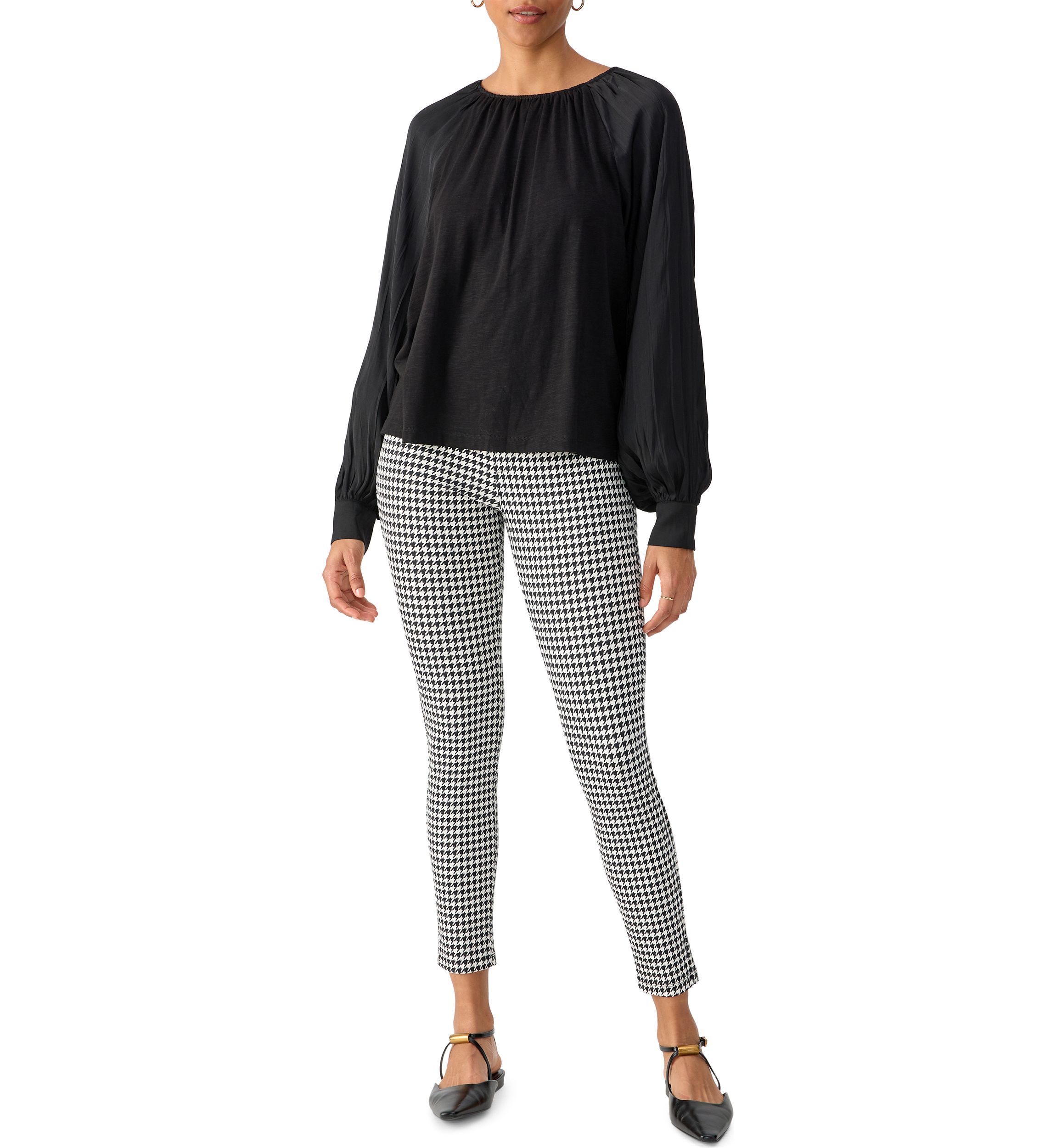Womens Sateen Mixed Media T-Shirt