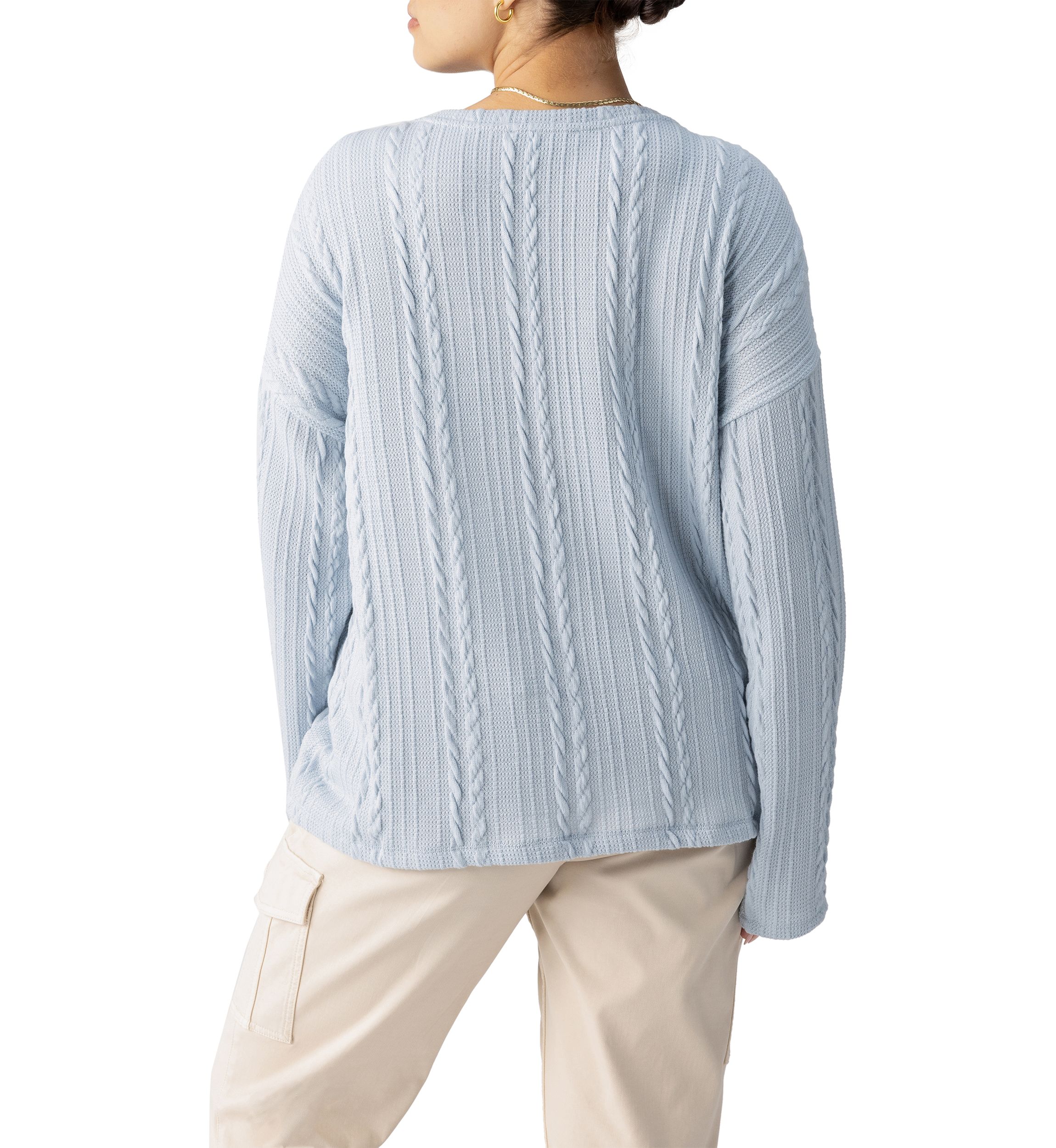 Plus Size Keep it Cable Popover Sweater