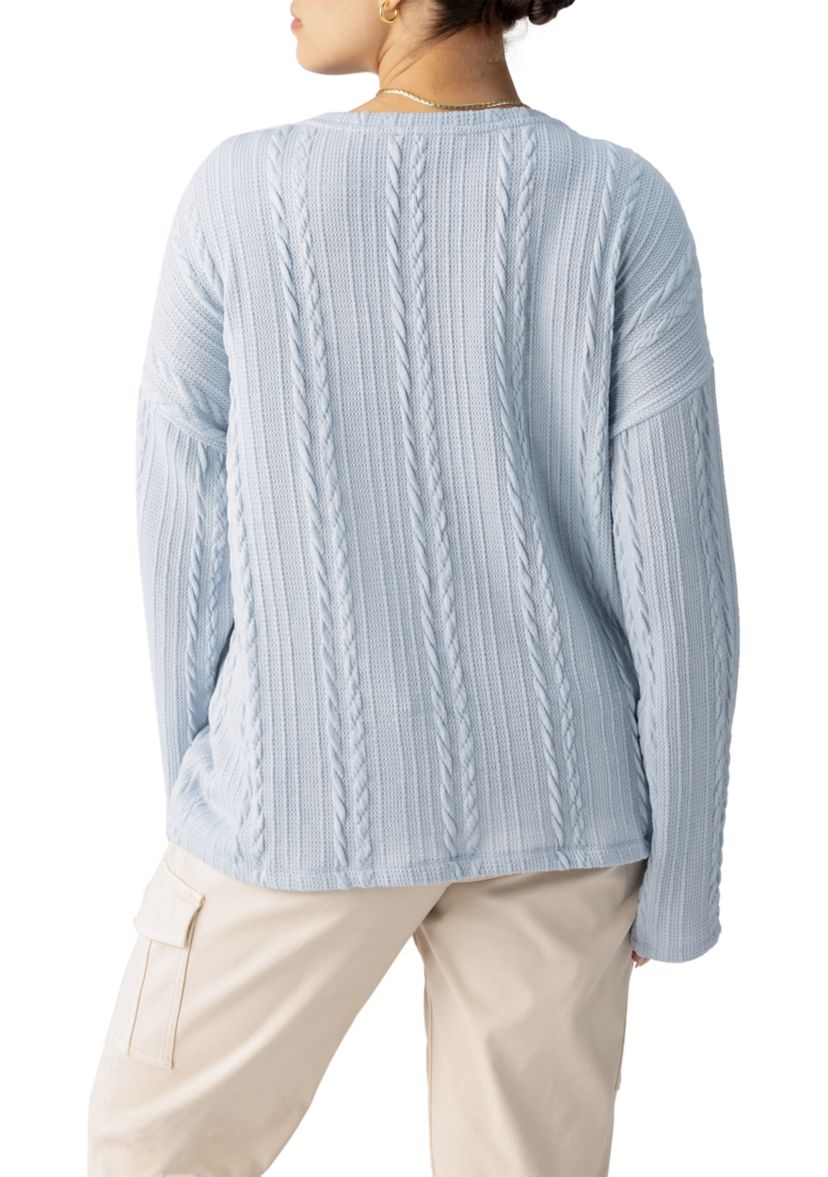 Plus Size Keep it Cable Popover Sweater