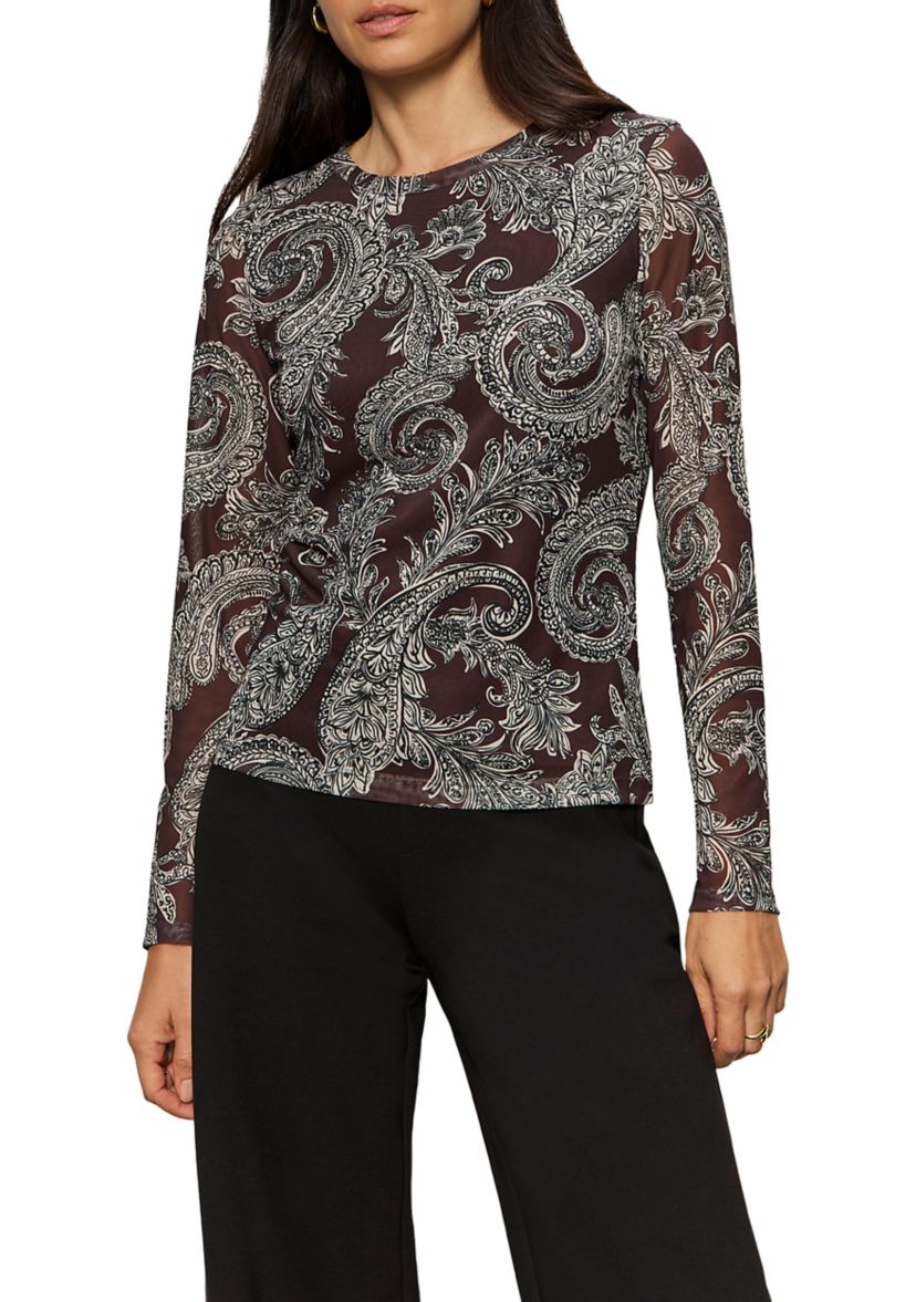 Womens Long Sleeve Perfect Mesh T-Shirt 