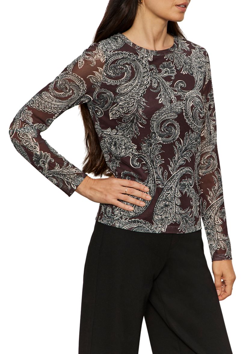 Womens Long Sleeve Perfect Mesh T-Shirt 