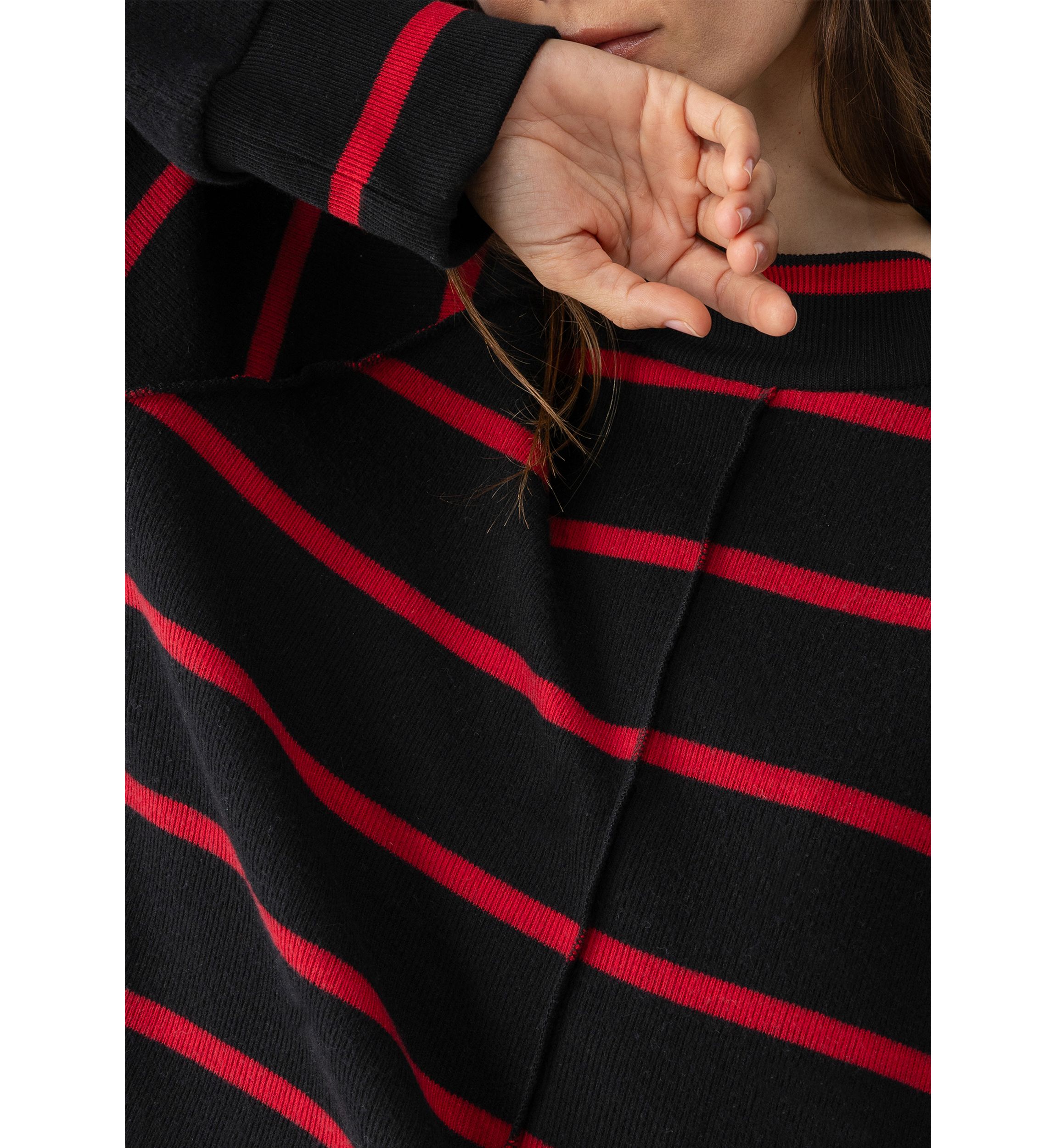 Womens Fireside Tunic Sweater with Ribbed Cuff and Front Seam Detailing