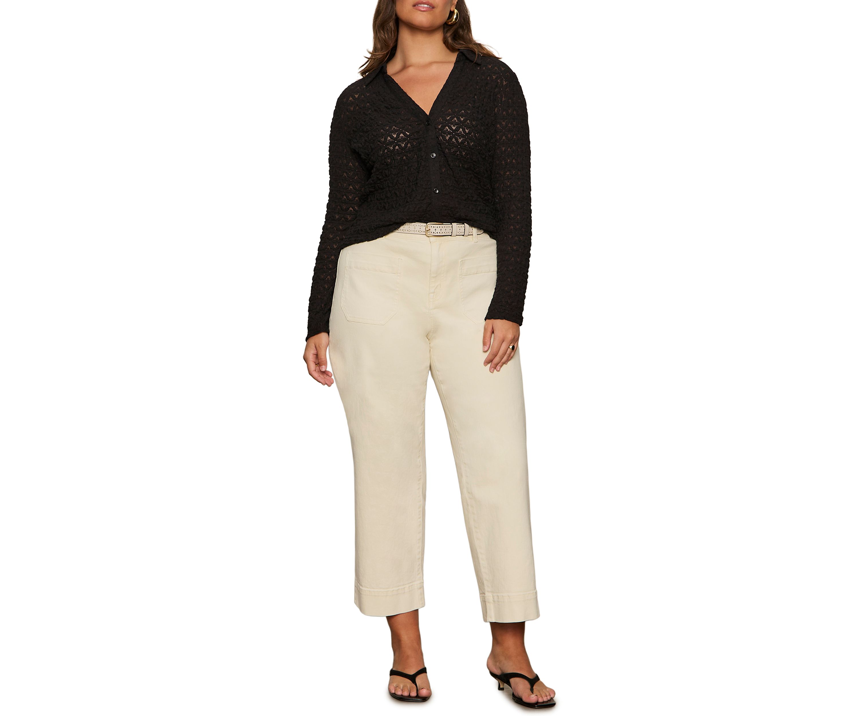 Dreamgirl Lace Button Up Shirt 