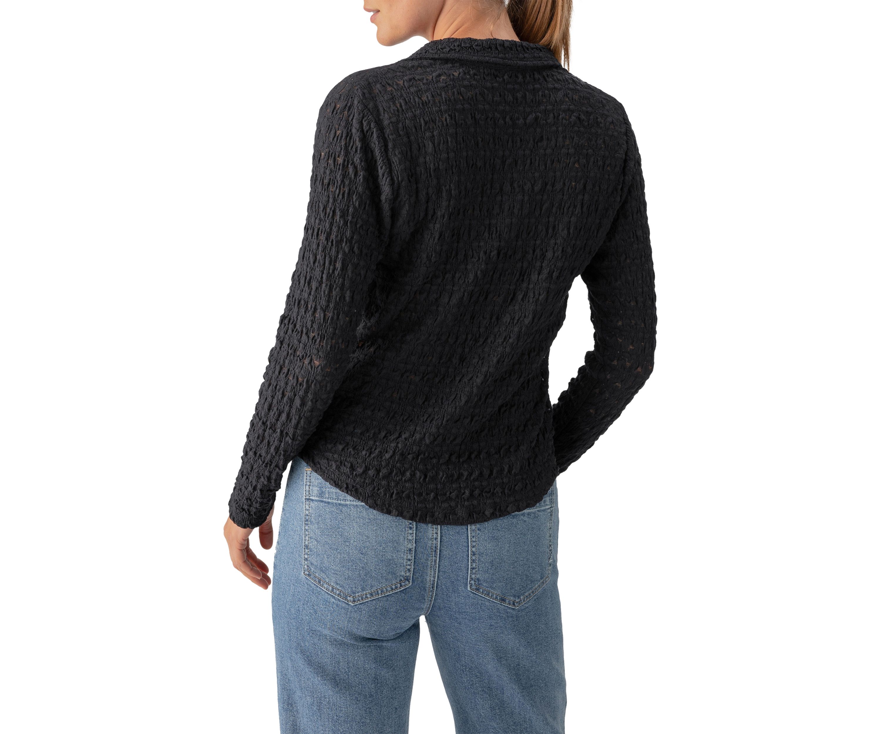 Womens Dreamgirl Lace Button Up Shirt