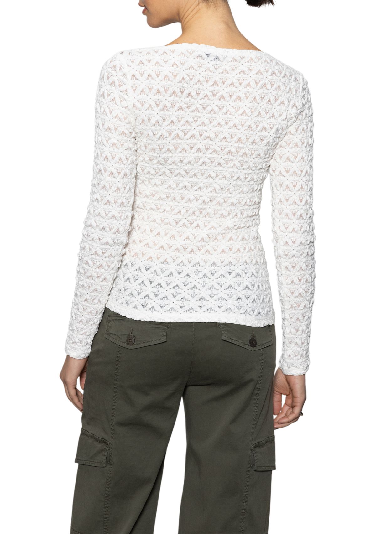 Womens Long Sleeve Boat Neck T-Shirt