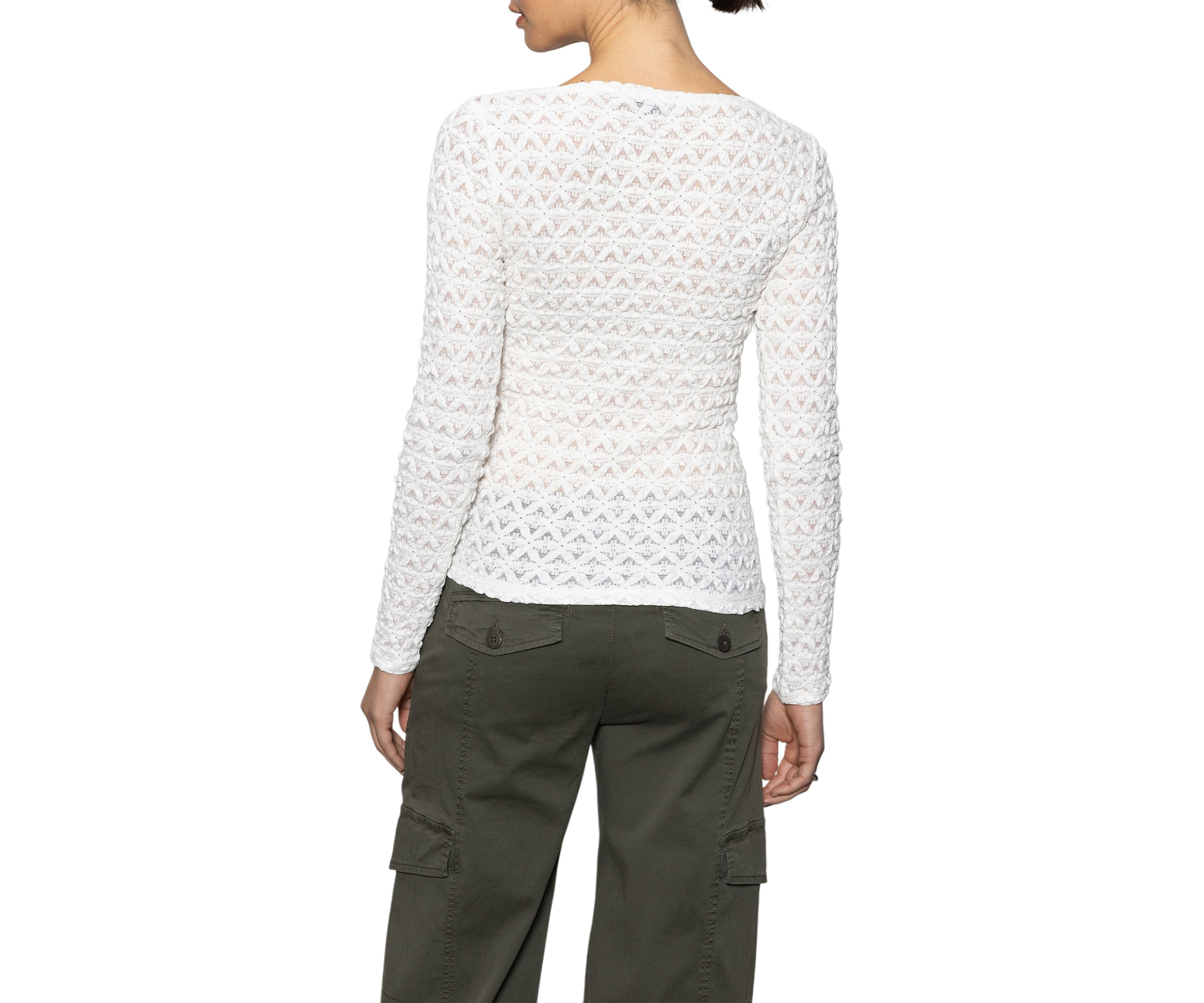 Womens Long Sleeve Boat Neck T-Shirt