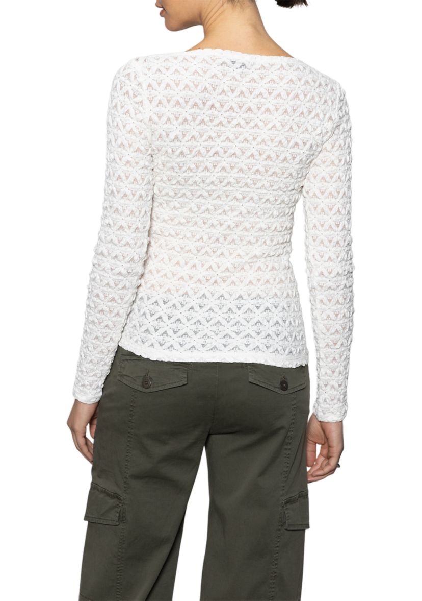 Womens Long Sleeve Boat Neck T-Shirt