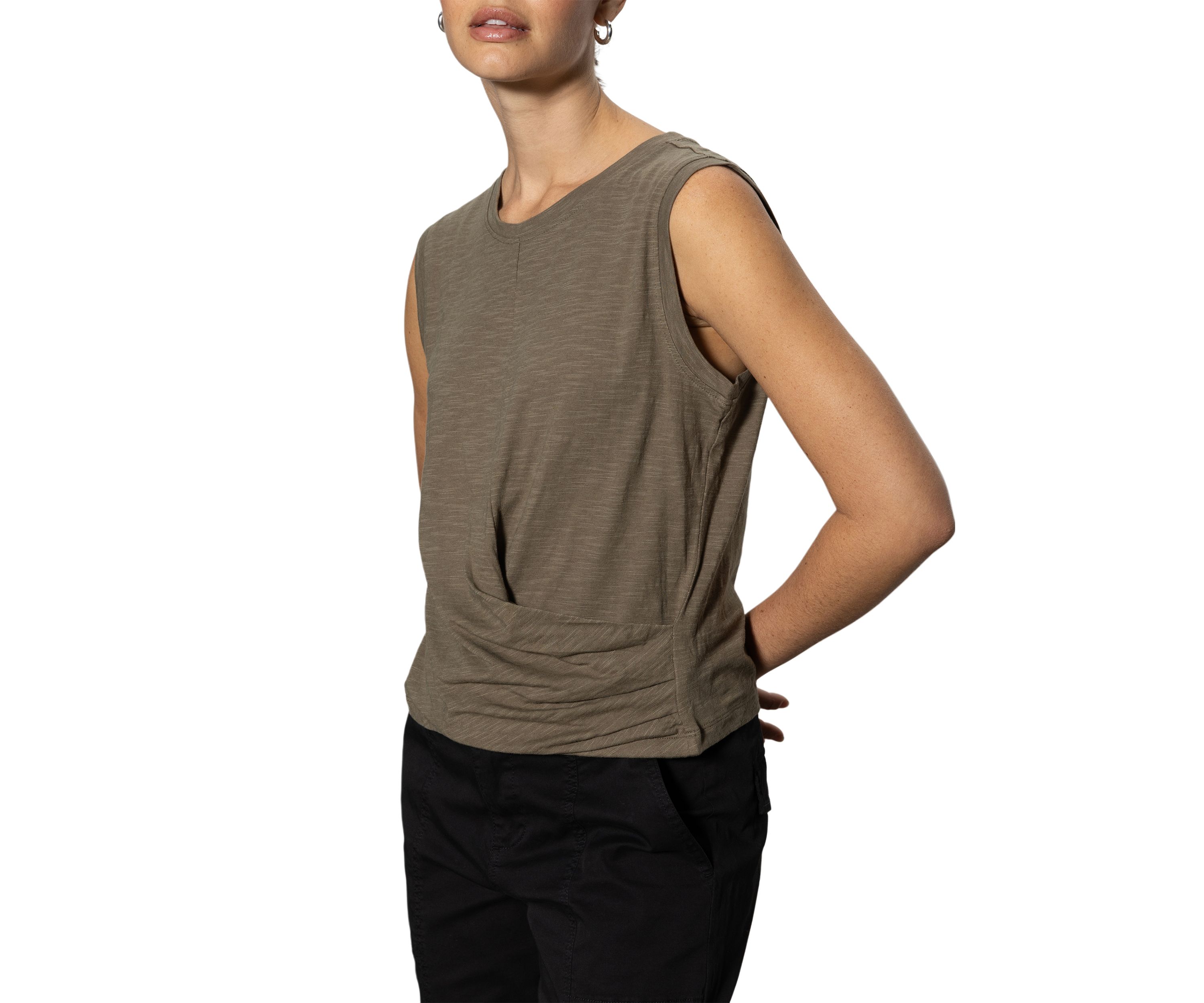Womens Draped Tank Top