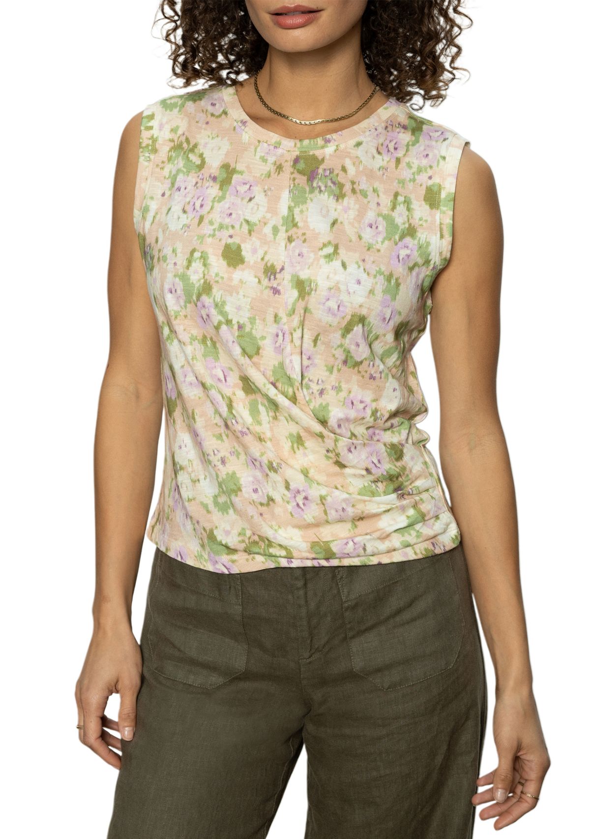 Womens Draped Tank Top