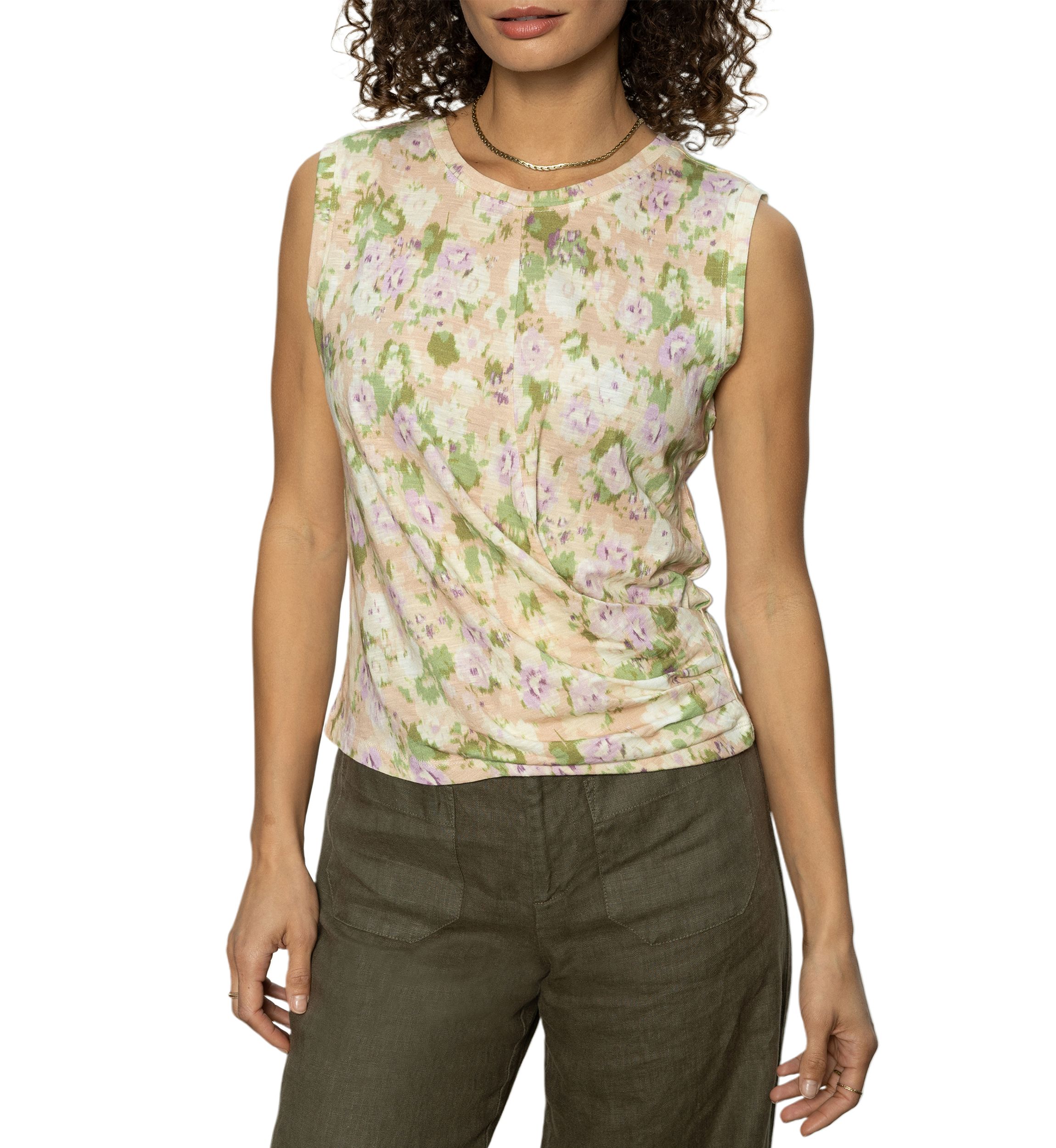 Womens Draped Tank Top
