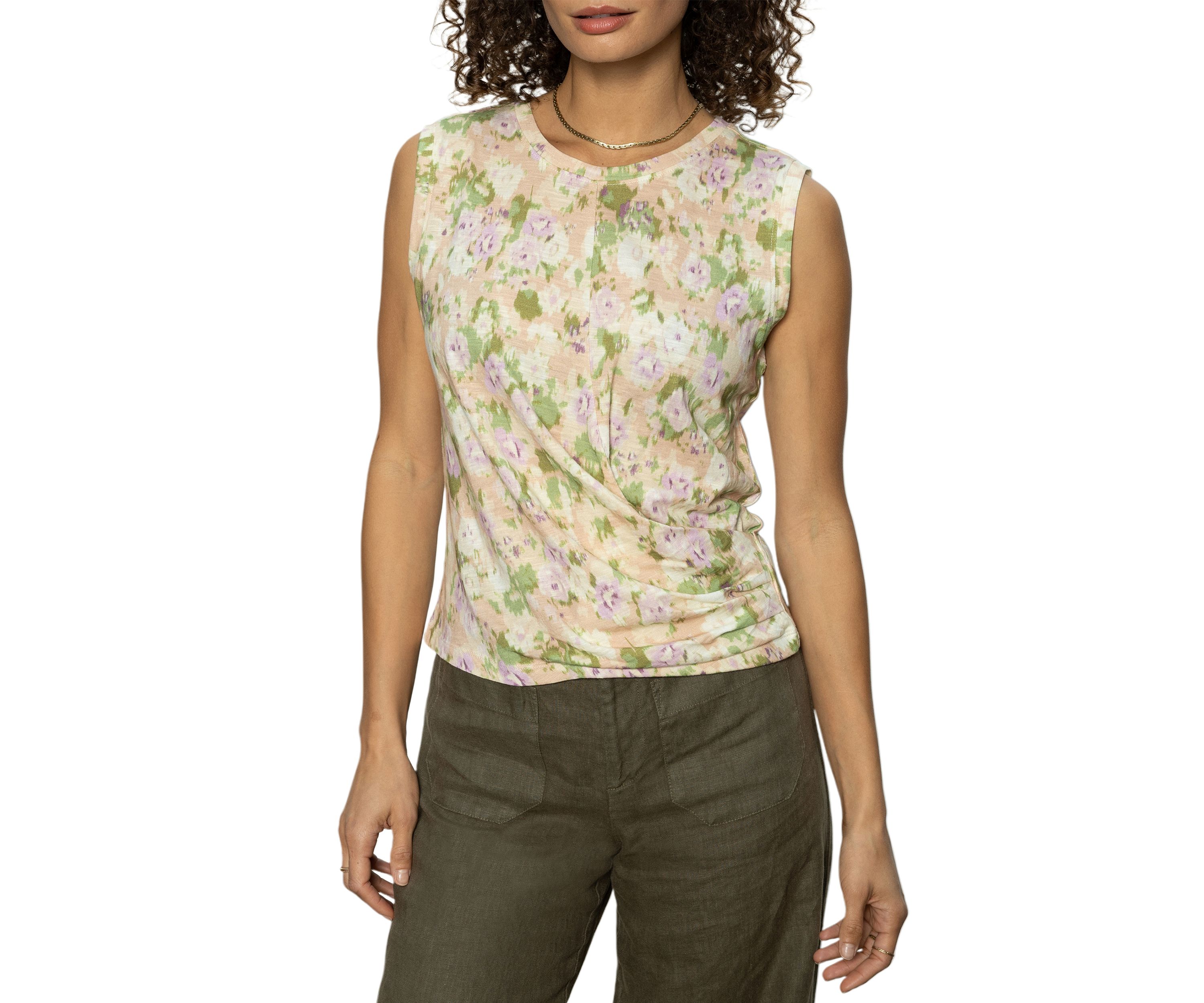 Womens Draped Tank Top