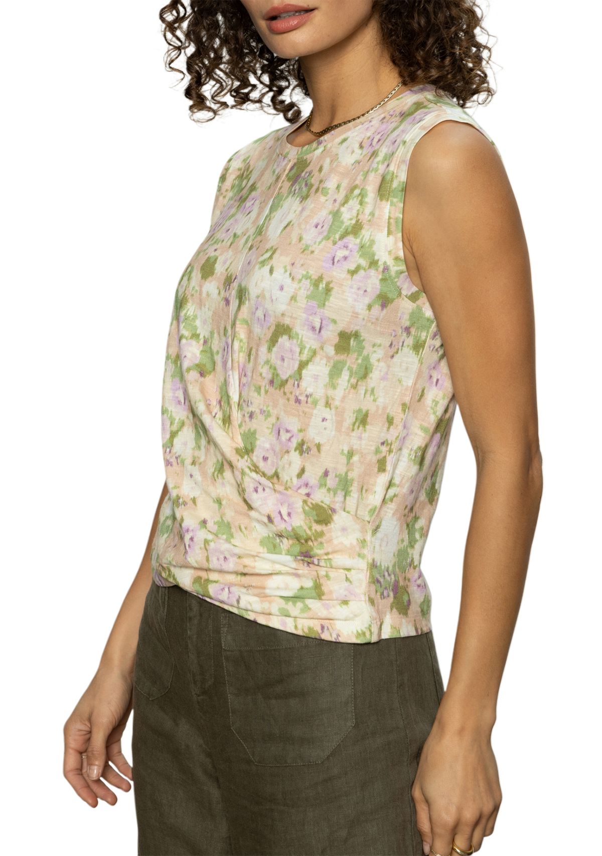 Womens Draped Tank Top