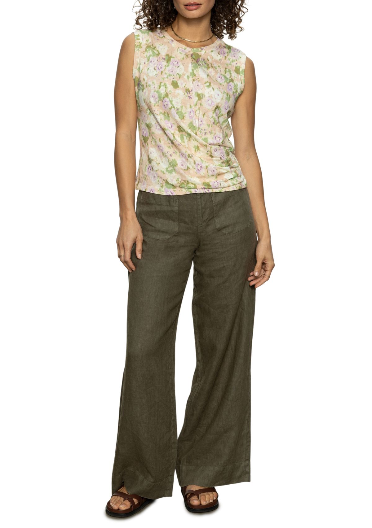 Womens Draped Tank Top