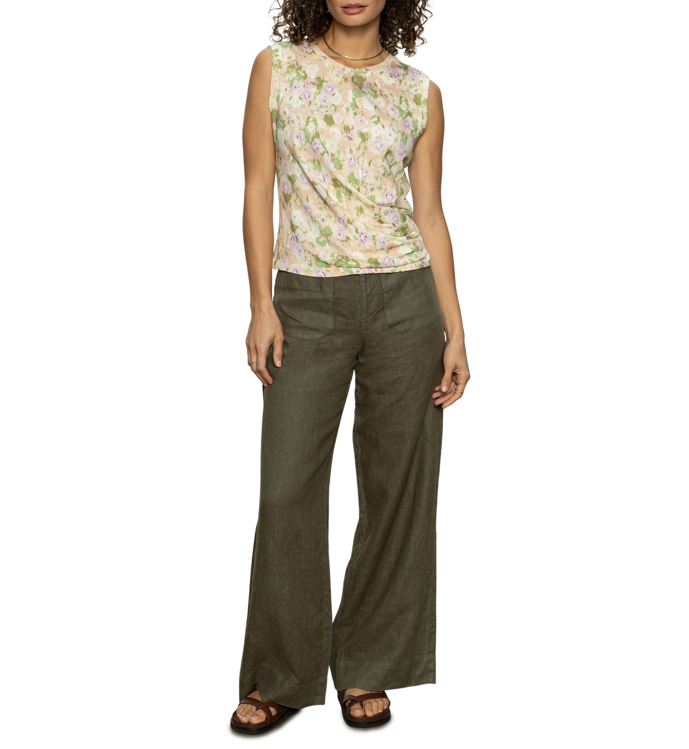 Womens Draped Tank Top