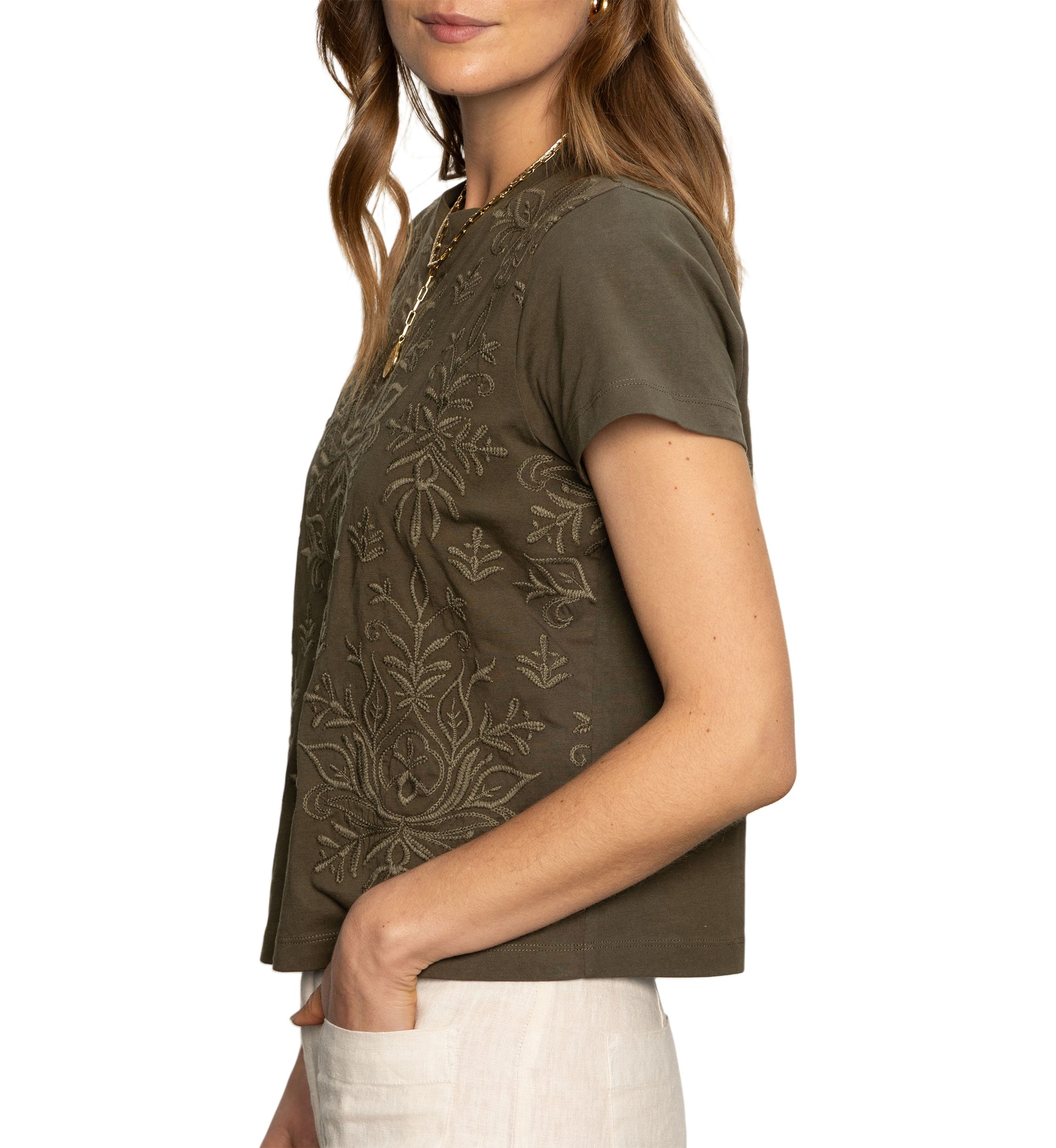 Womens Embroidered Perfect T-Shirt 