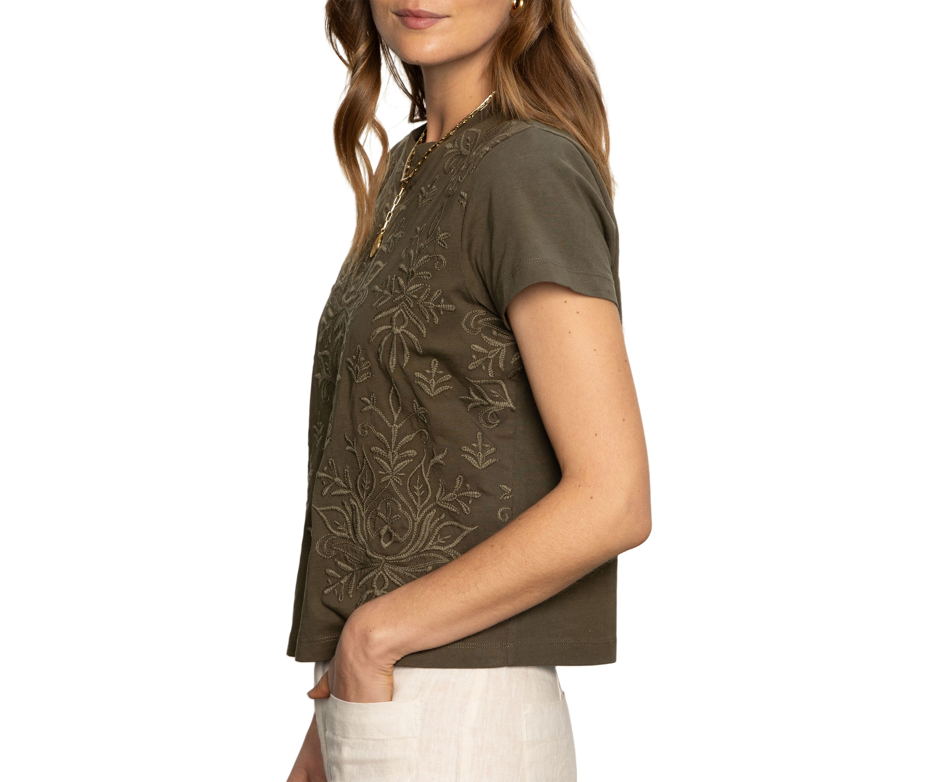Womens Embroidered Perfect T-Shirt 