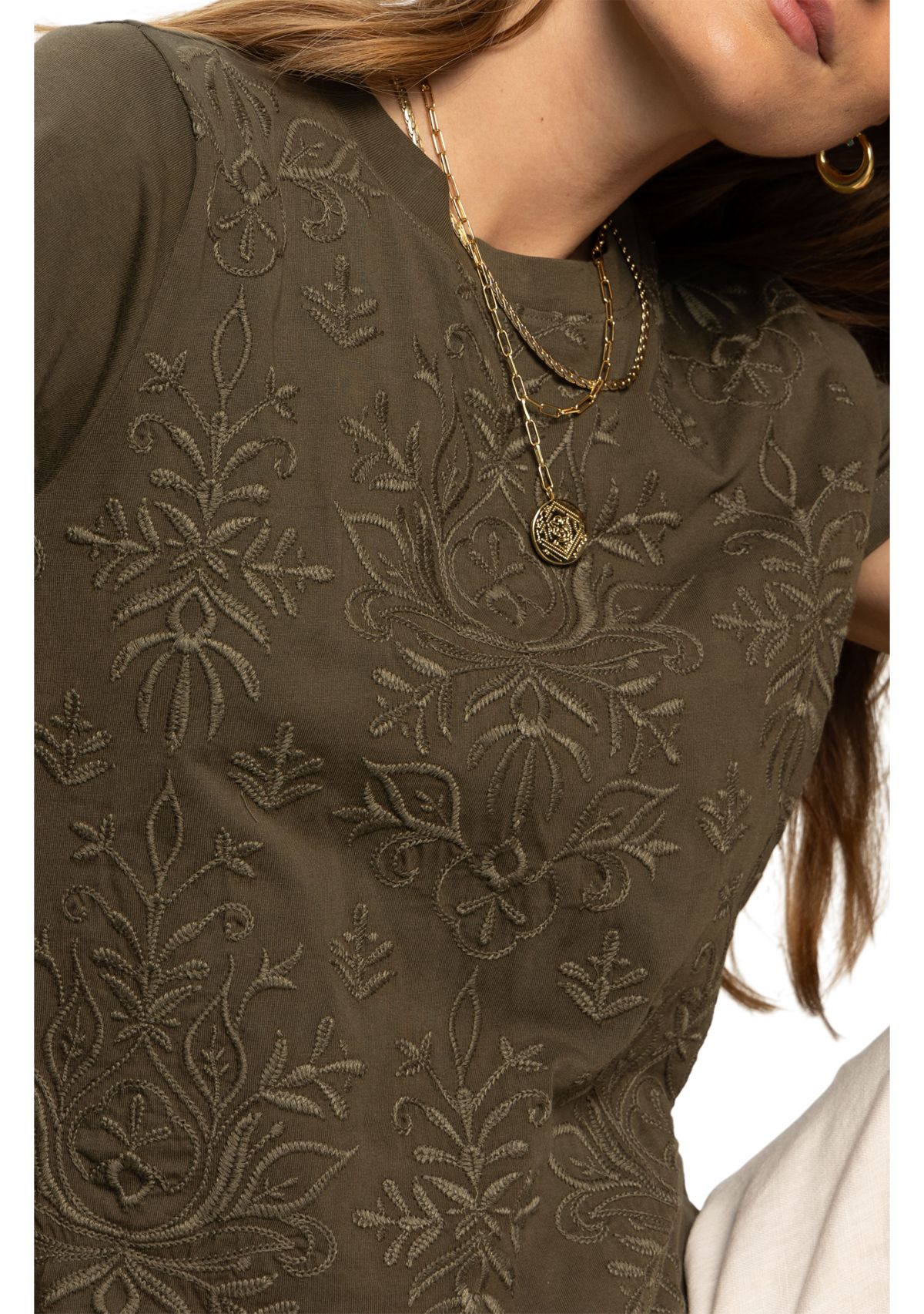 Womens Embroidered Perfect T-Shirt 