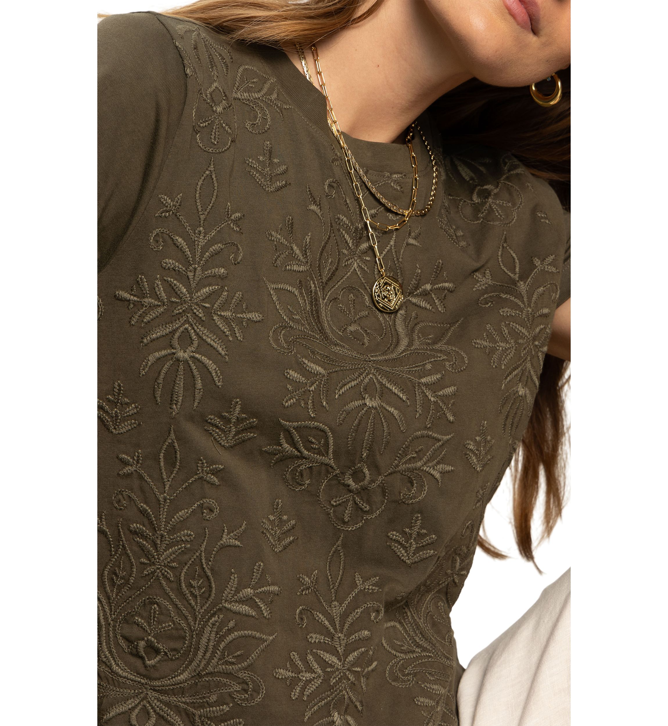 Womens Embroidered Perfect T-Shirt 