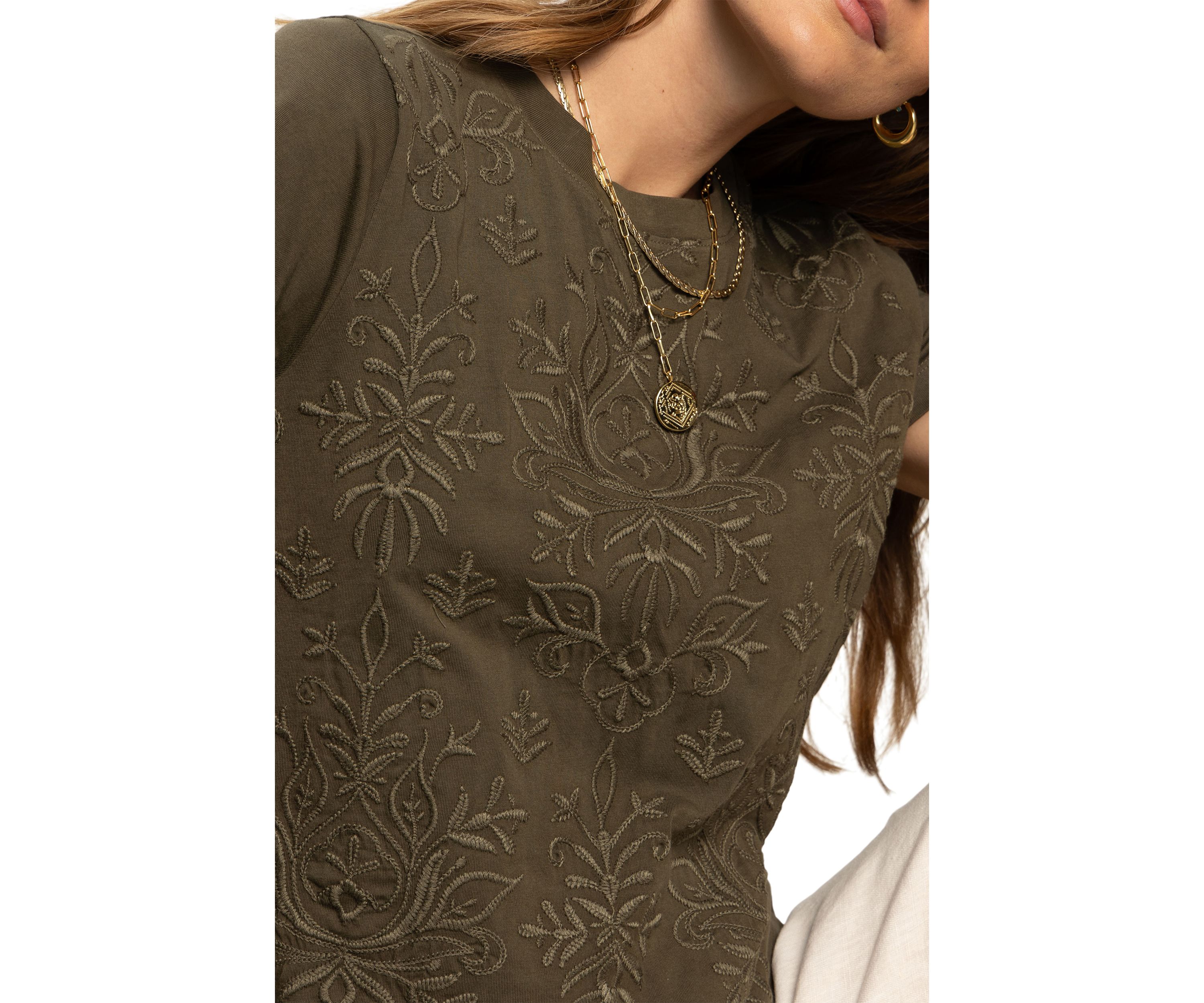 Womens Embroidered Perfect T-Shirt 
