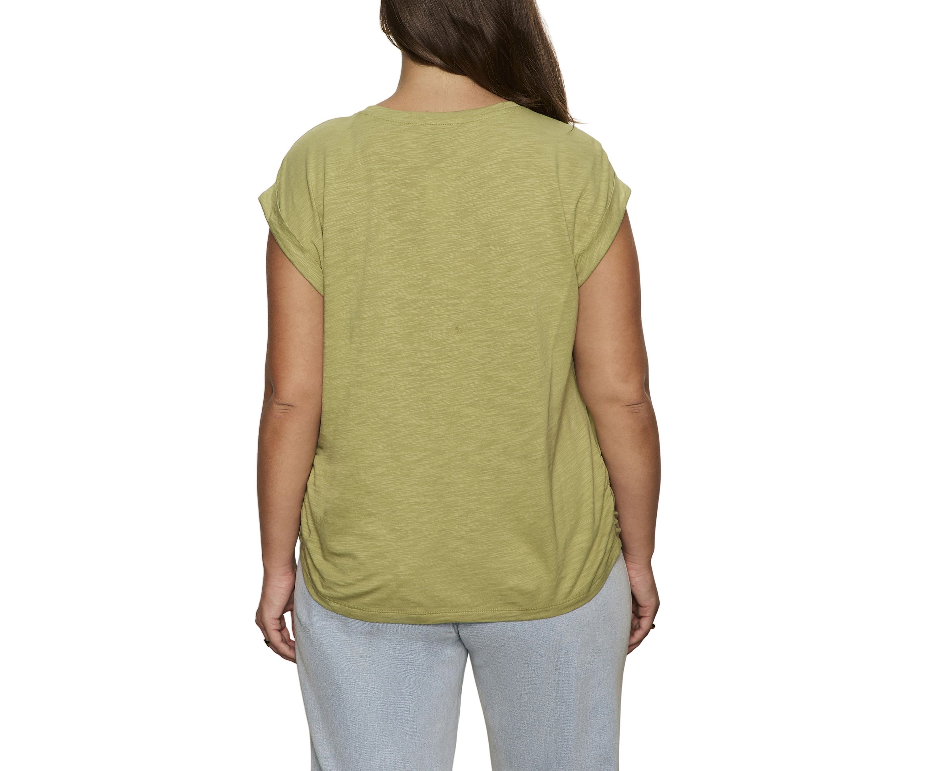 Plus Size Knotted Muscle T-Shirt 