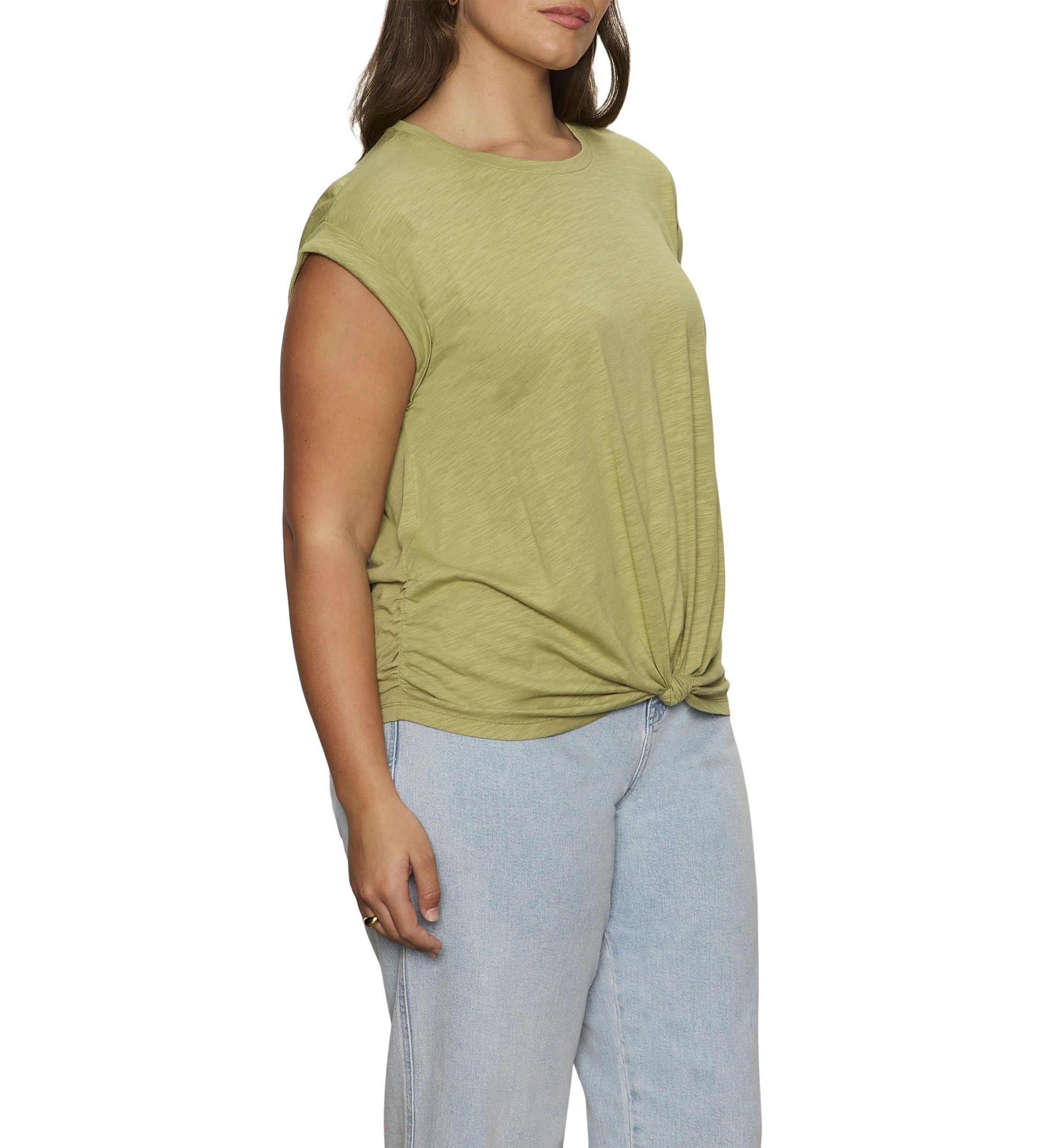 Plus Size Knotted Muscle T-Shirt 
