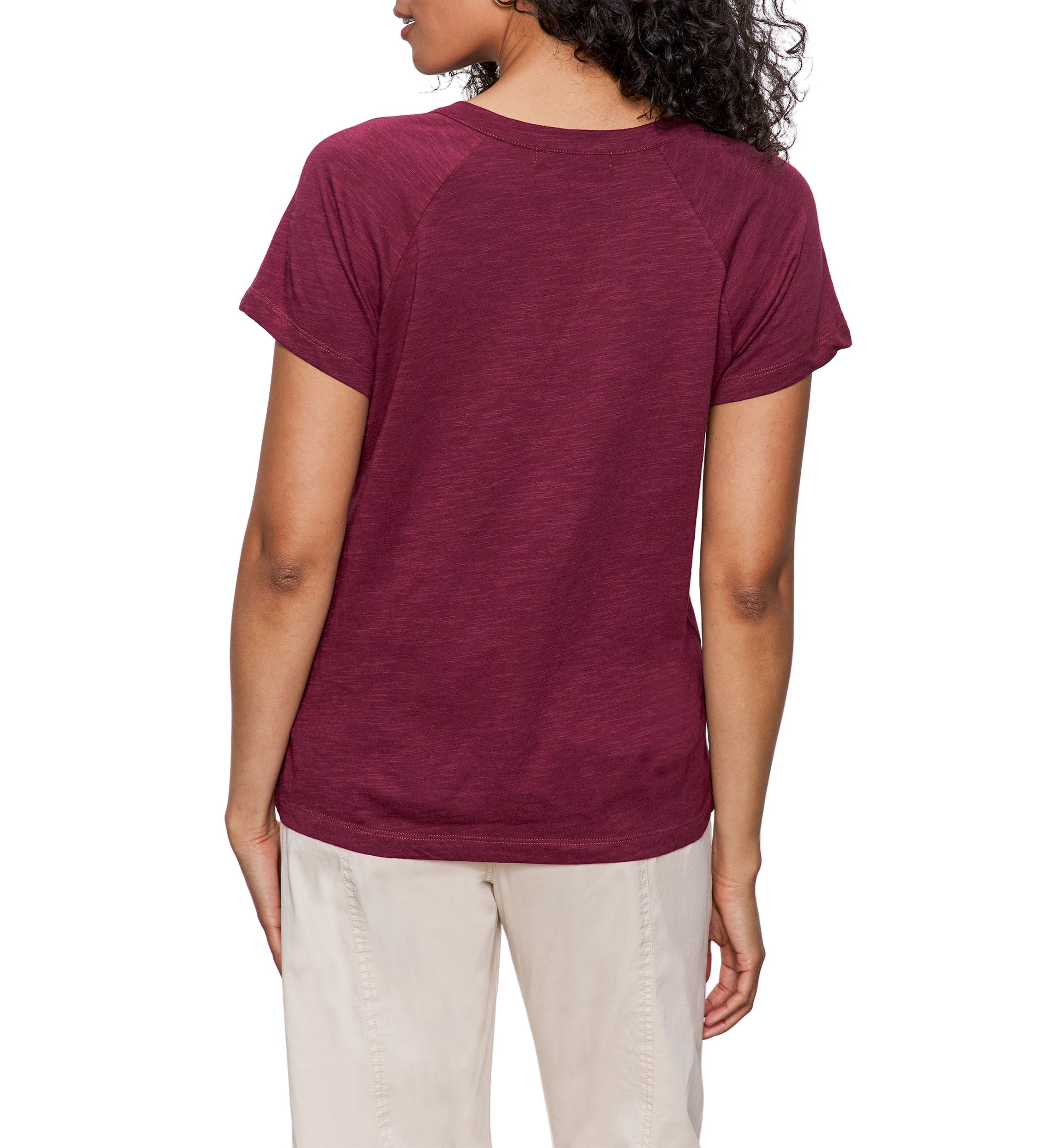 Womens Split Neck T-Shirt