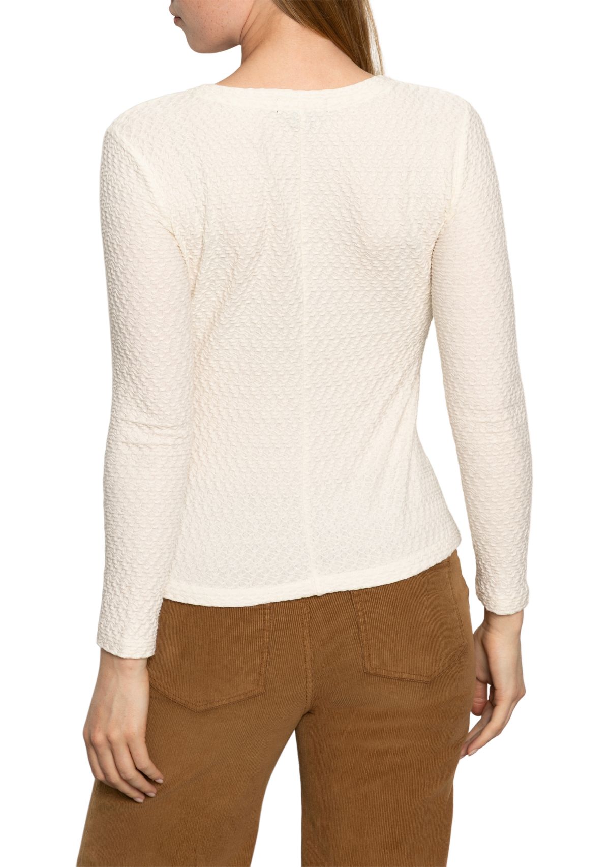 Long Sleeve Lace Crew T-Shirt 