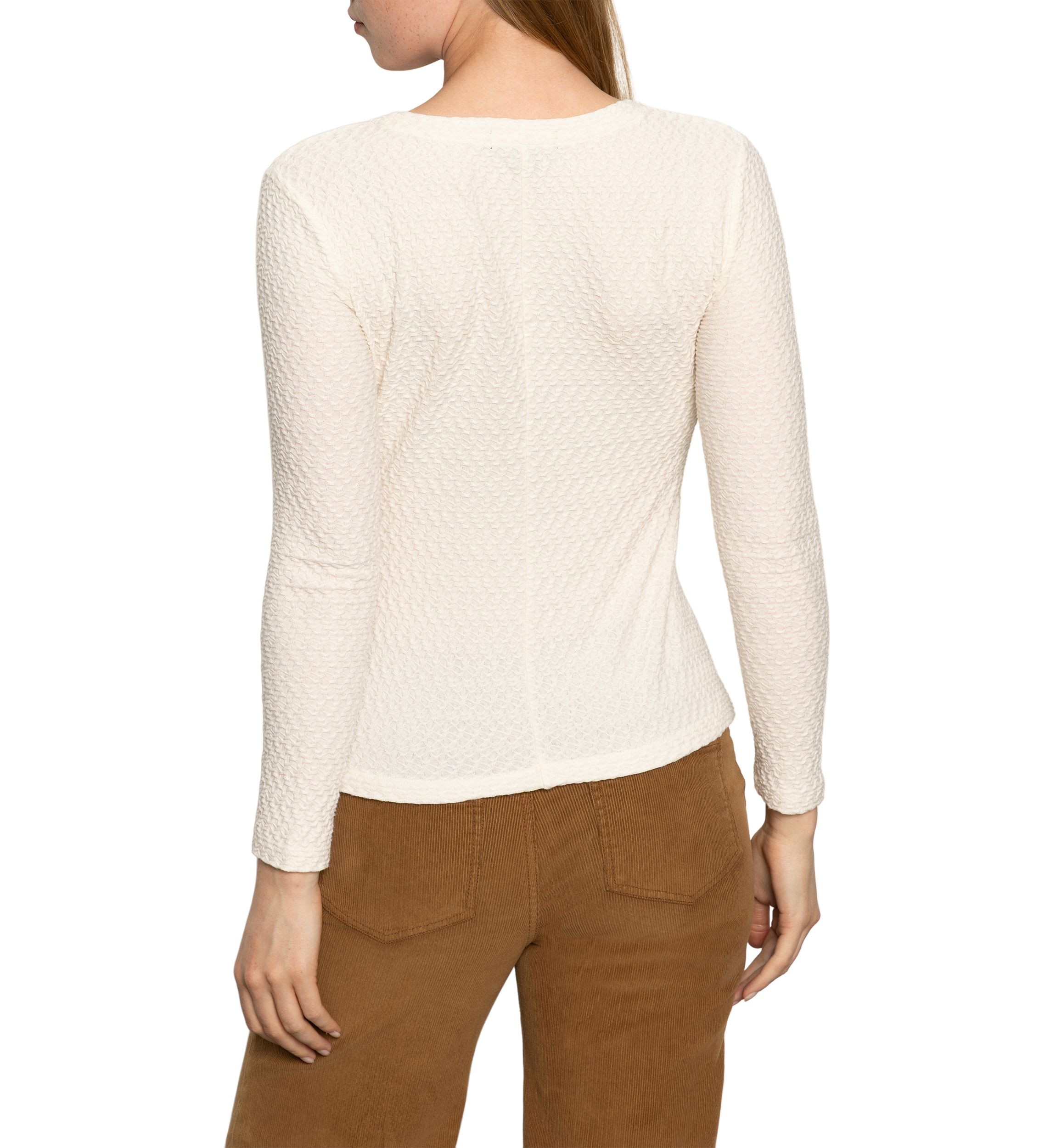 Long Sleeve Lace Crew T-Shirt 