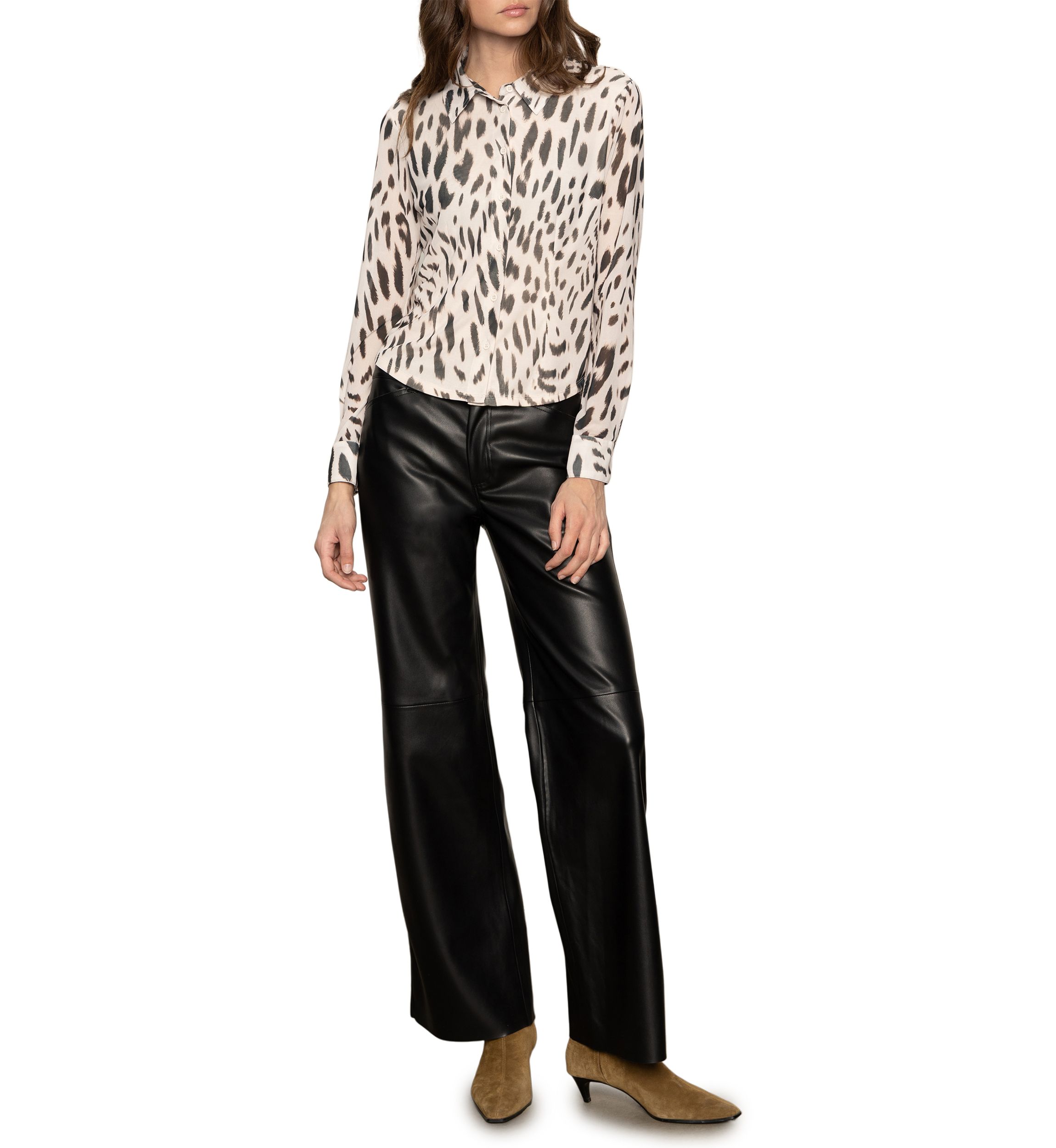 Womens Fitted Mesh Button Down Shirt