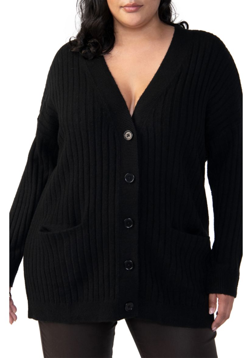 Plus Size Cozy Seeker Cardigan