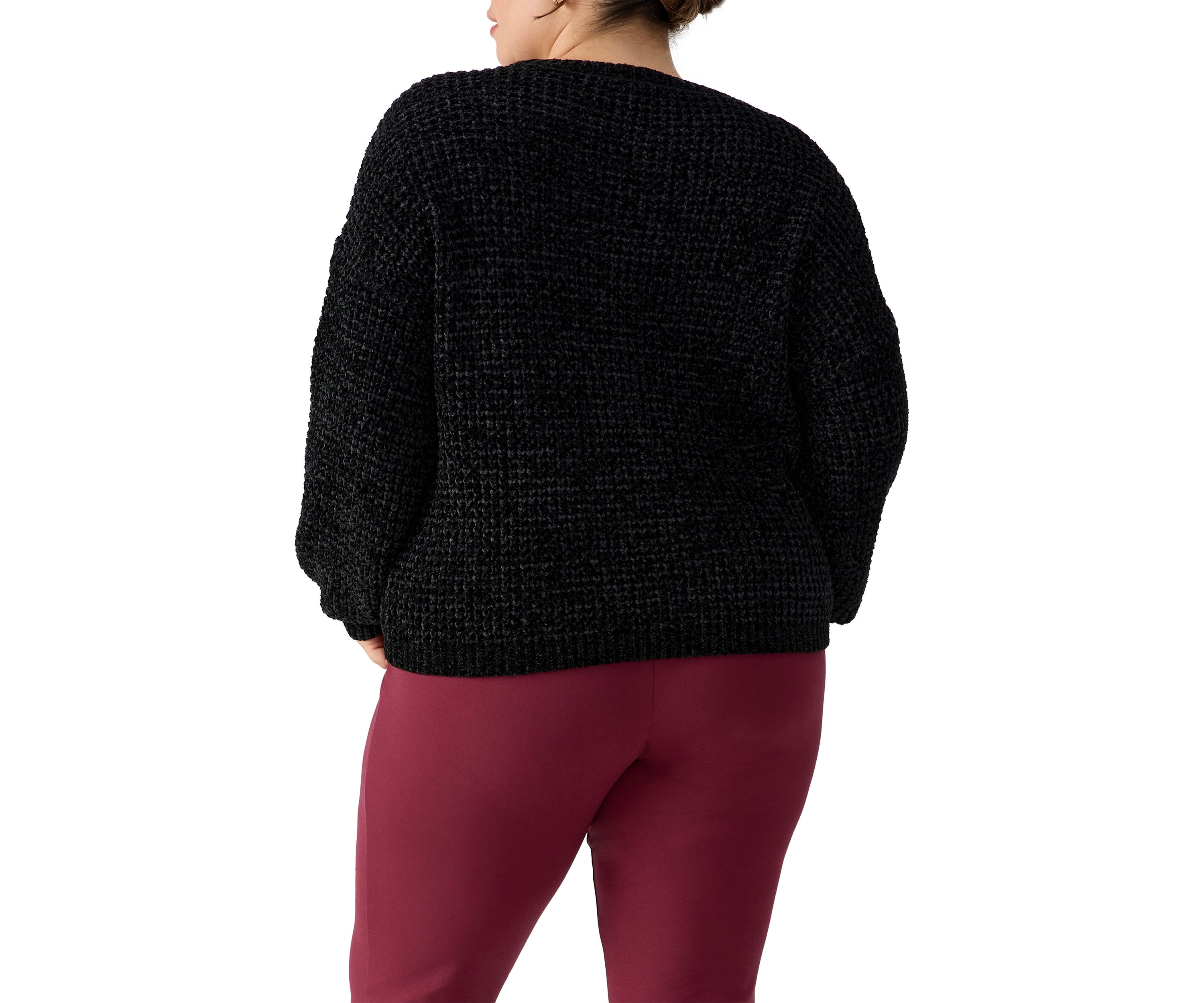 Womens Under the Stars Chenille Sweater
