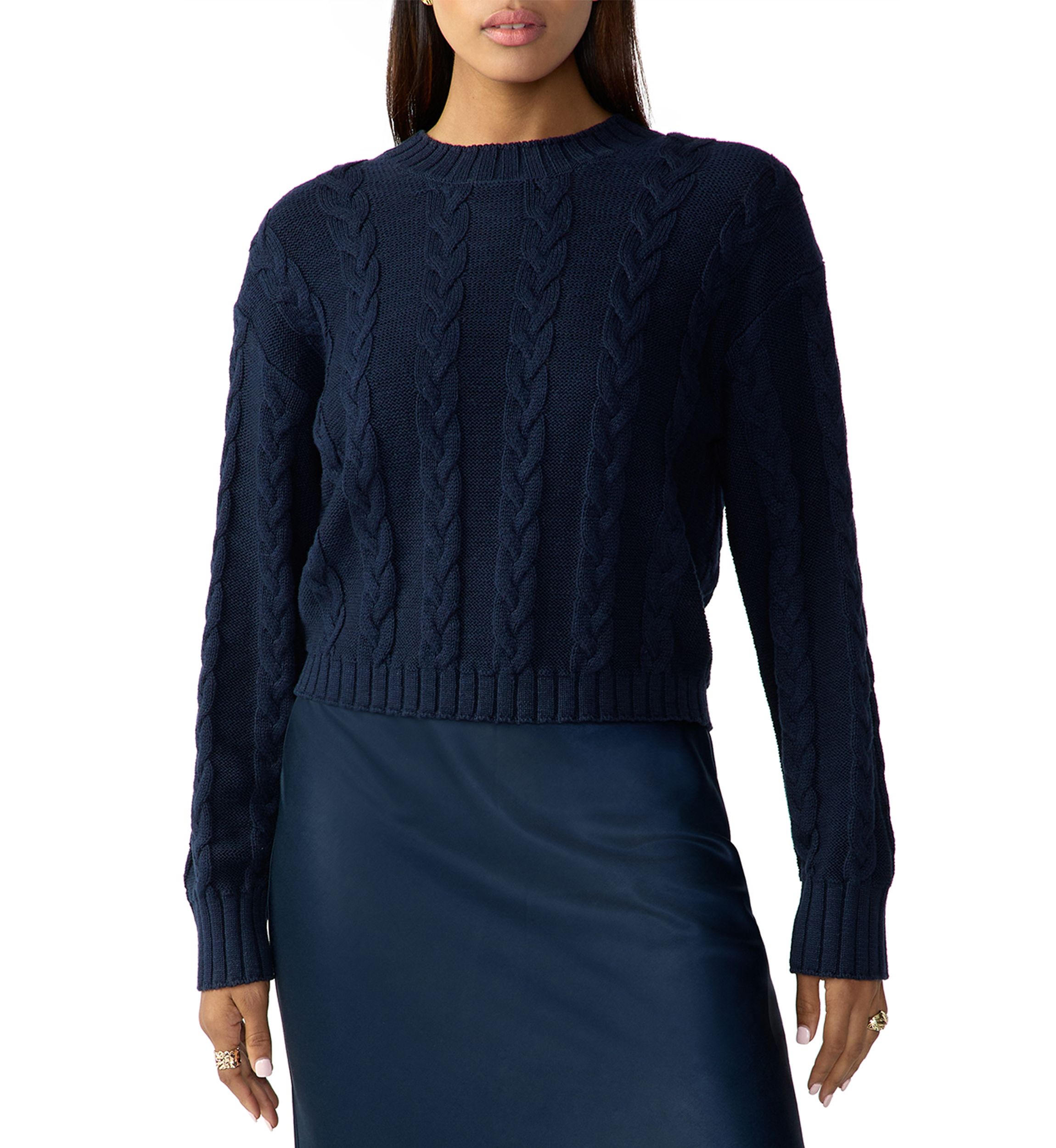 Womens The Cable Knit Sweater