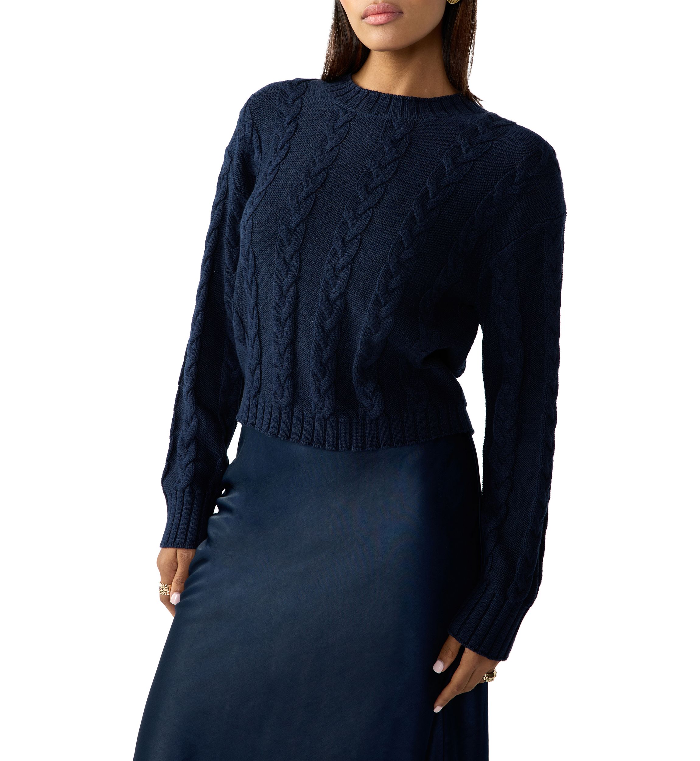 Womens The Cable Knit Sweater