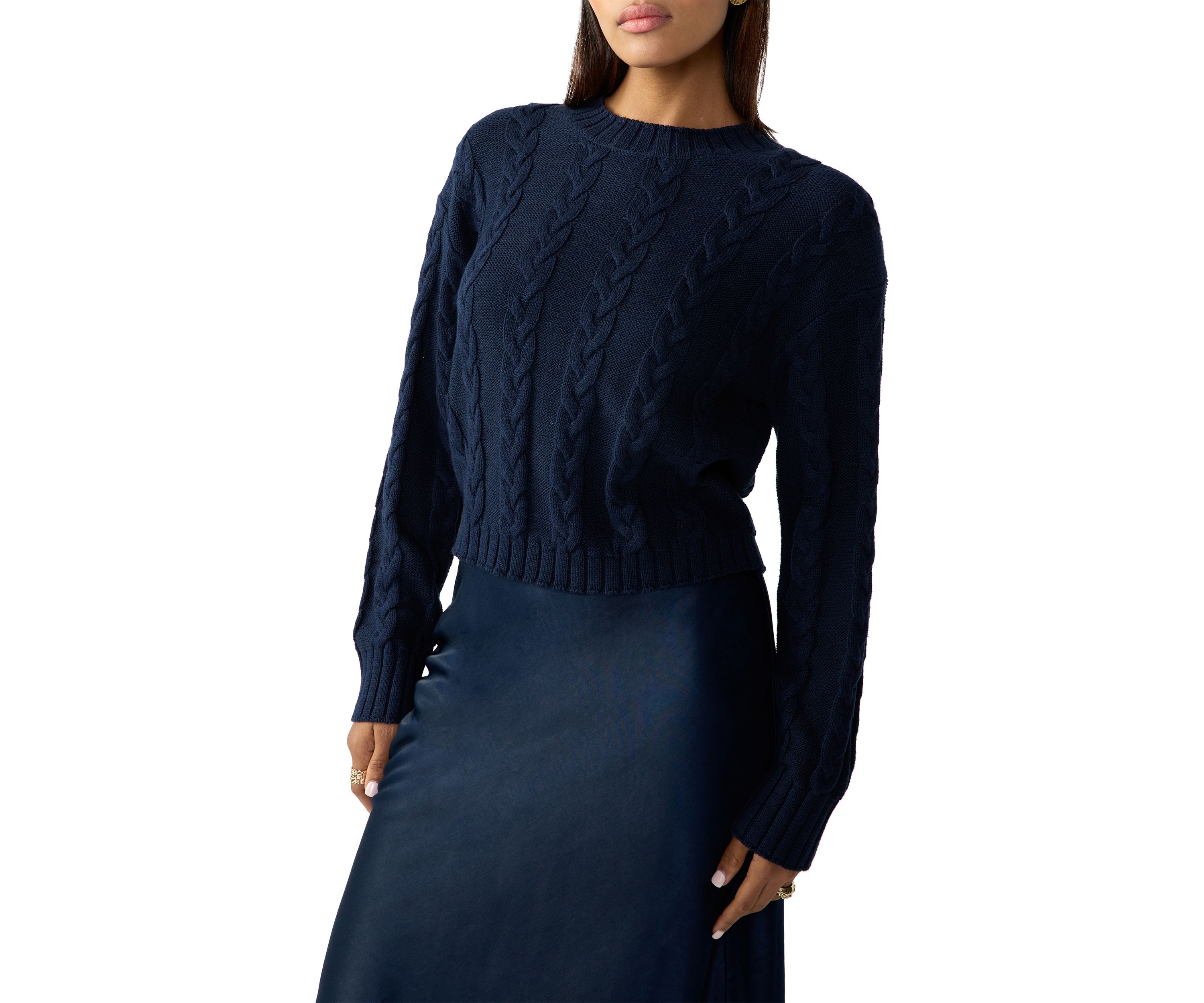 Womens The Cable Knit Sweater