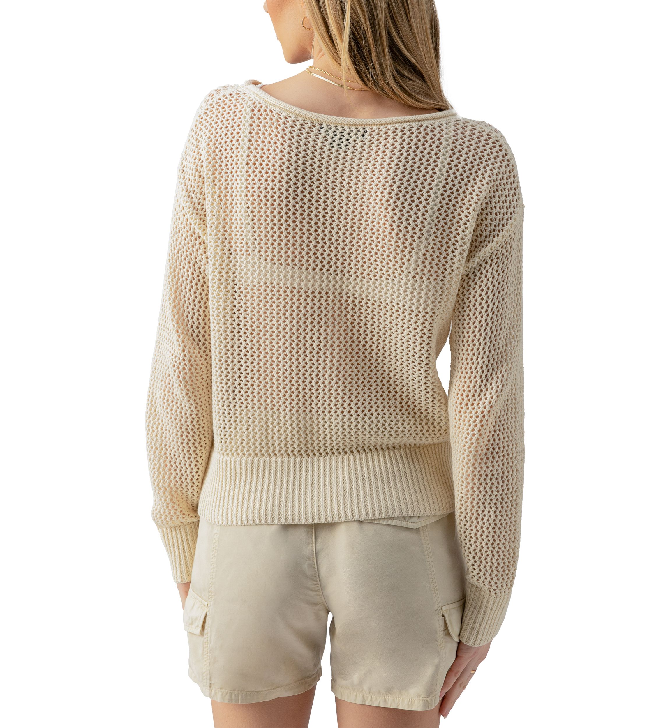 Womens Open Knit Sweater
