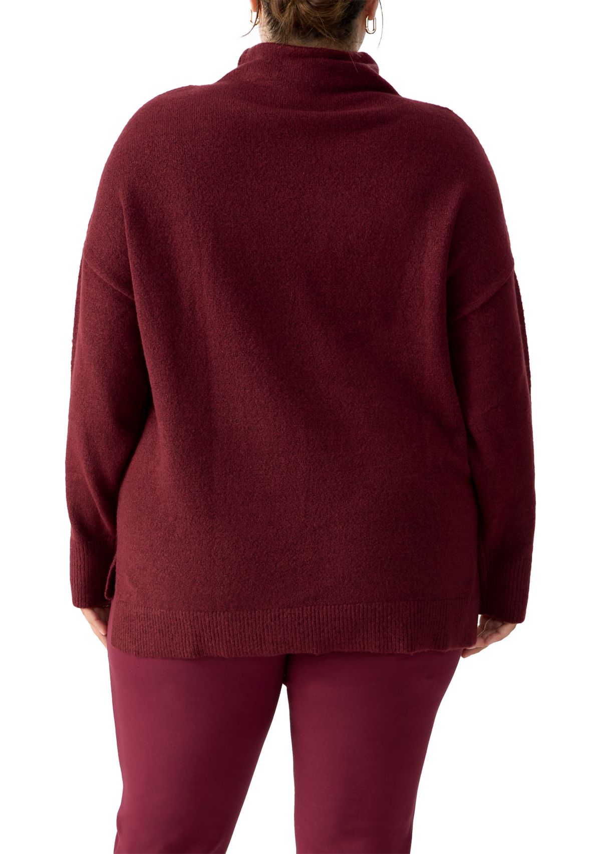 Plus Size Change of Season Tunic Sweater