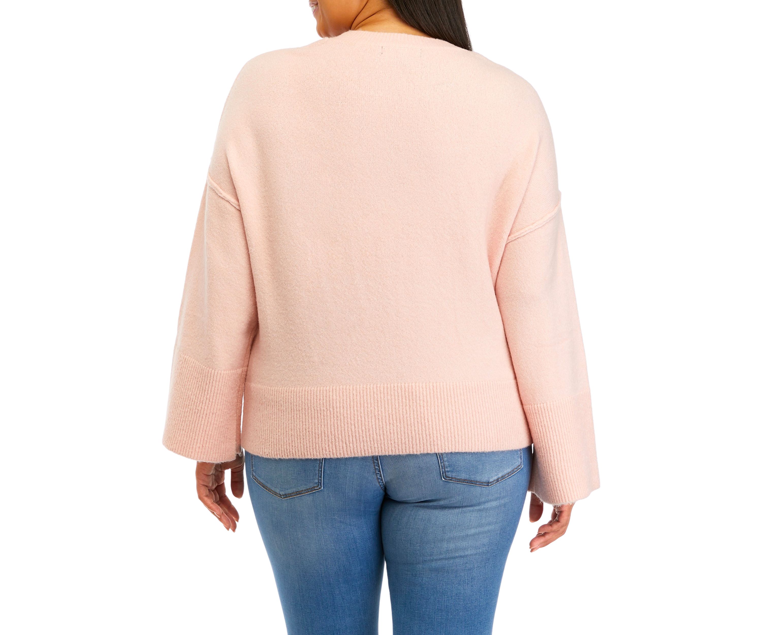 Plus Size Drop Shoulder Sweater 