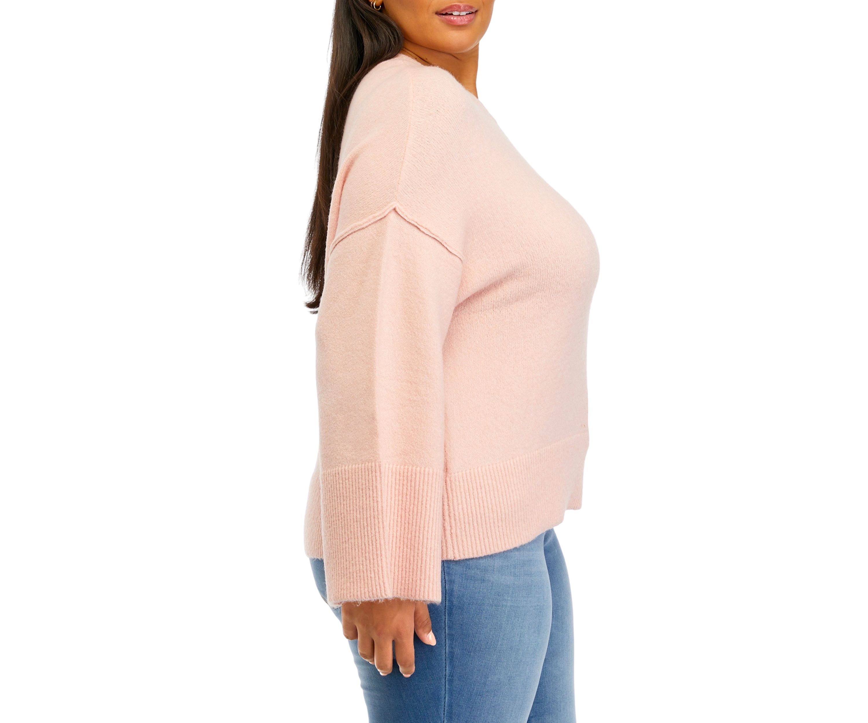 Plus Size Drop Shoulder Sweater 
