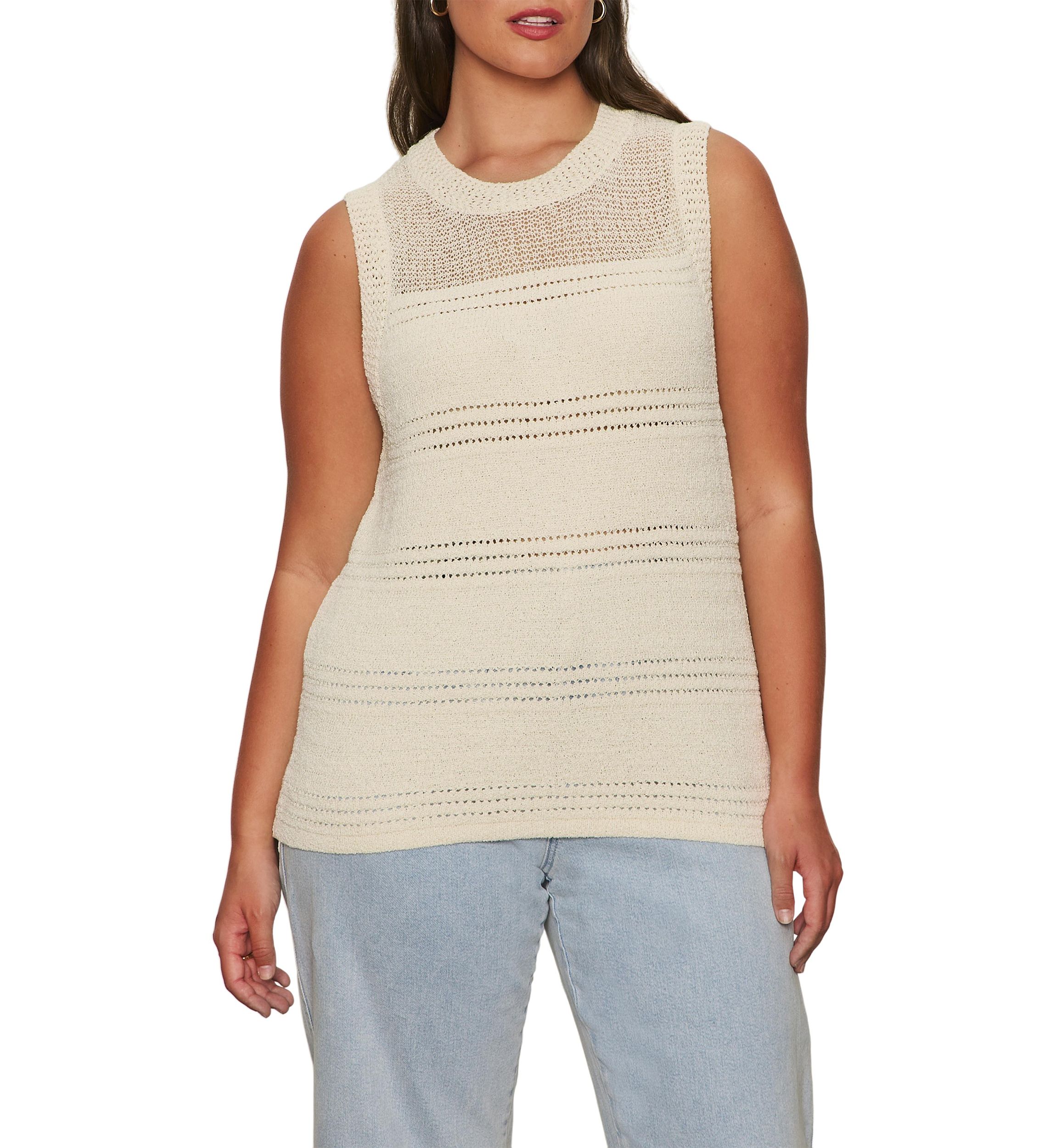 Plus Size Waves of Summer Shell Top