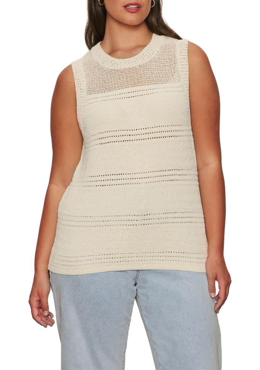 Plus Size Waves of Summer Shell Top