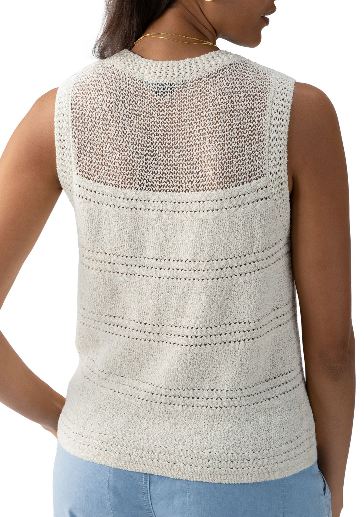 Womens Waves of Summer Shell Tank
