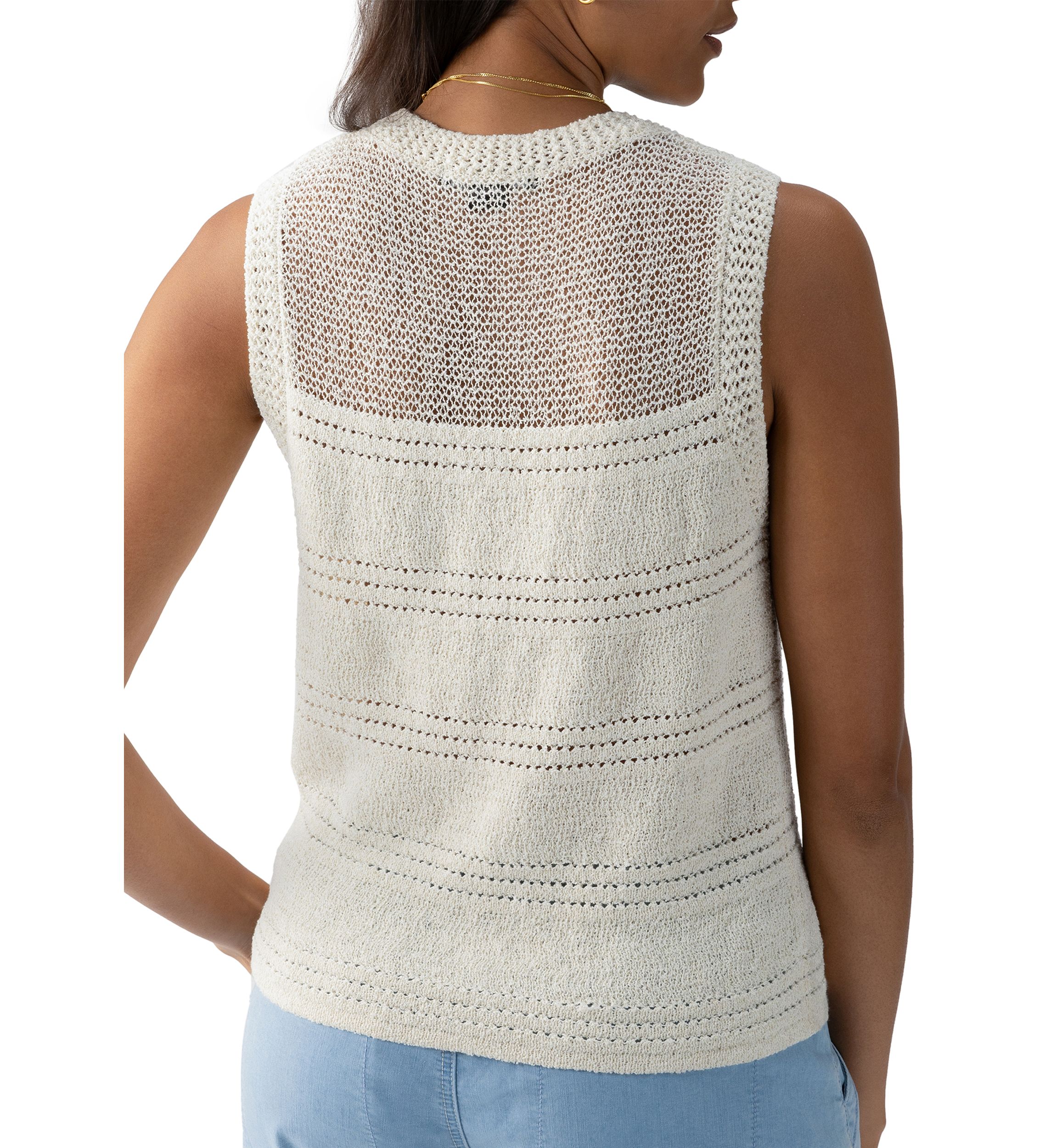 Womens Waves of Summer Shell Tank