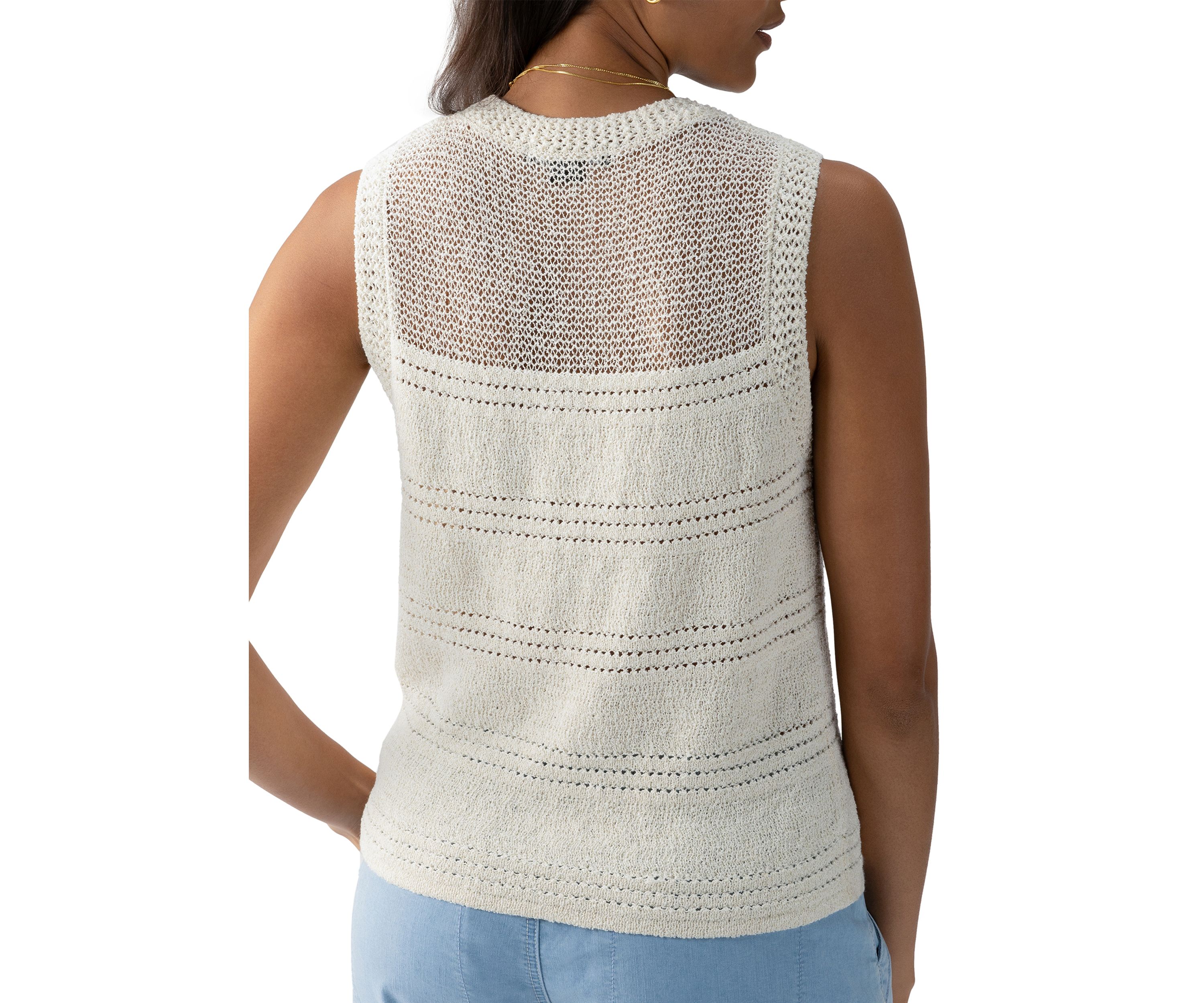 Womens Waves of Summer Shell Tank