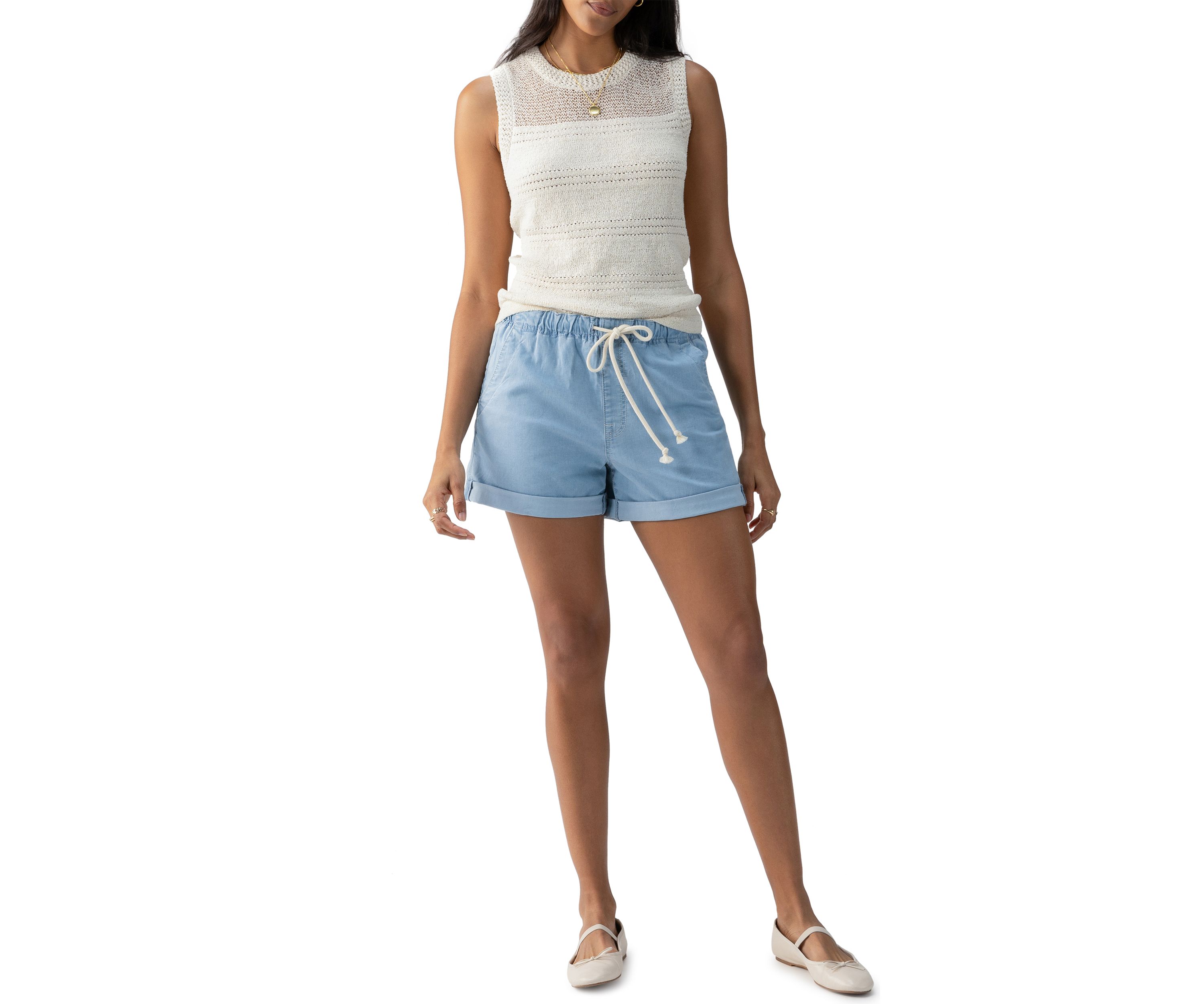 Womens Waves of Summer Shell Tank