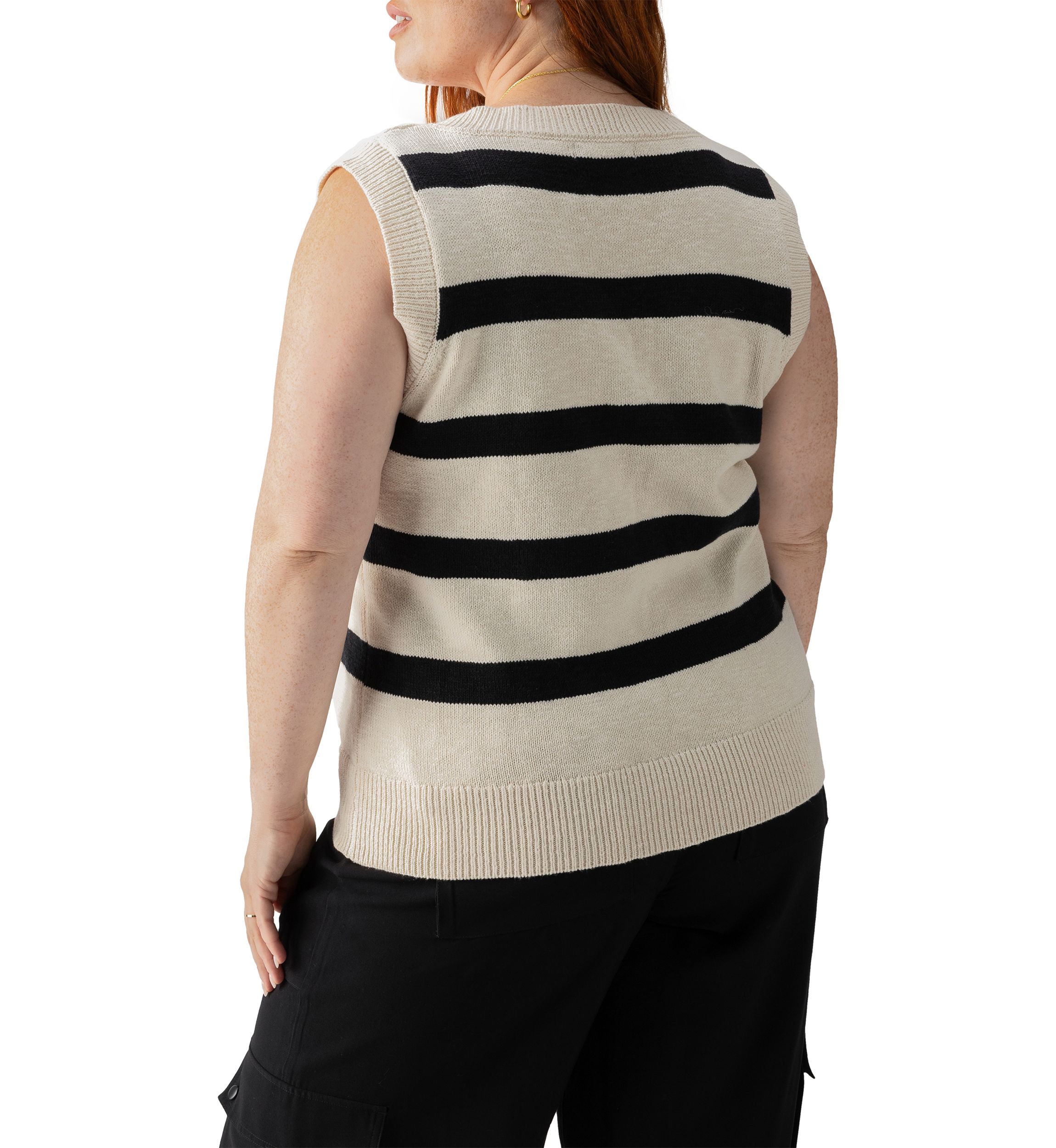 Plus Size Open Knit Sweater 