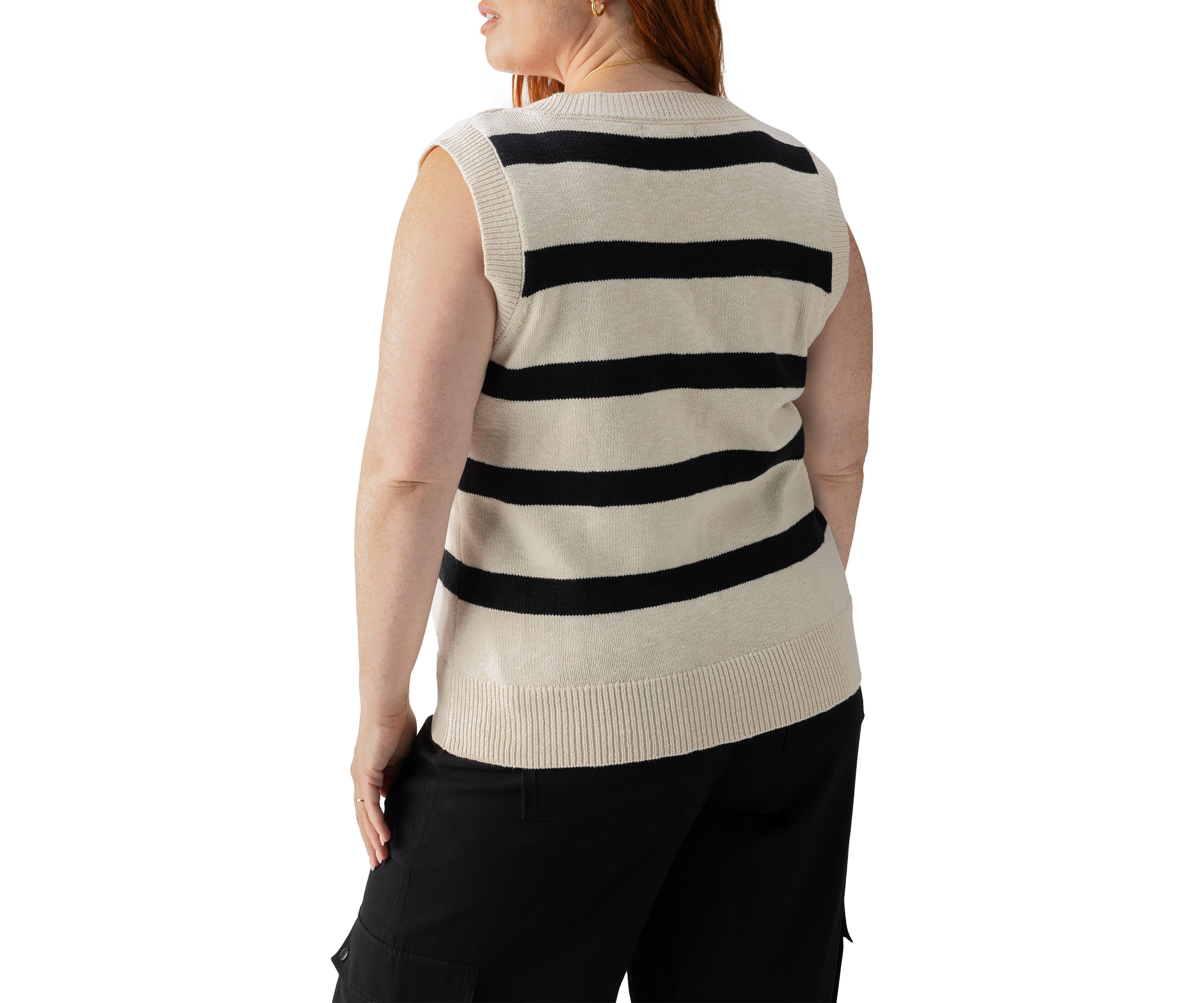 Plus Size Open Knit Sweater 